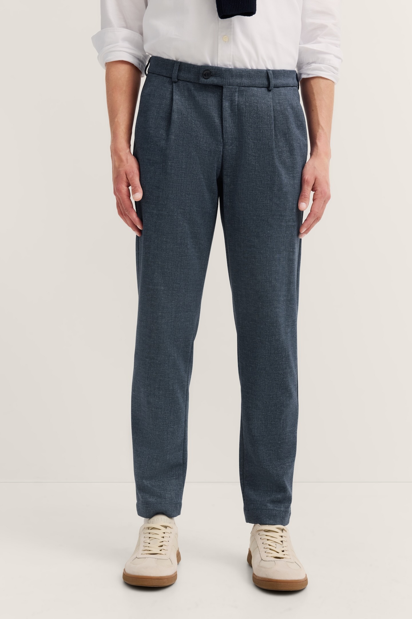 Image of bugatti Bundfaltenhose "Tapered Fit" mit Flexcity Jersey Stretch