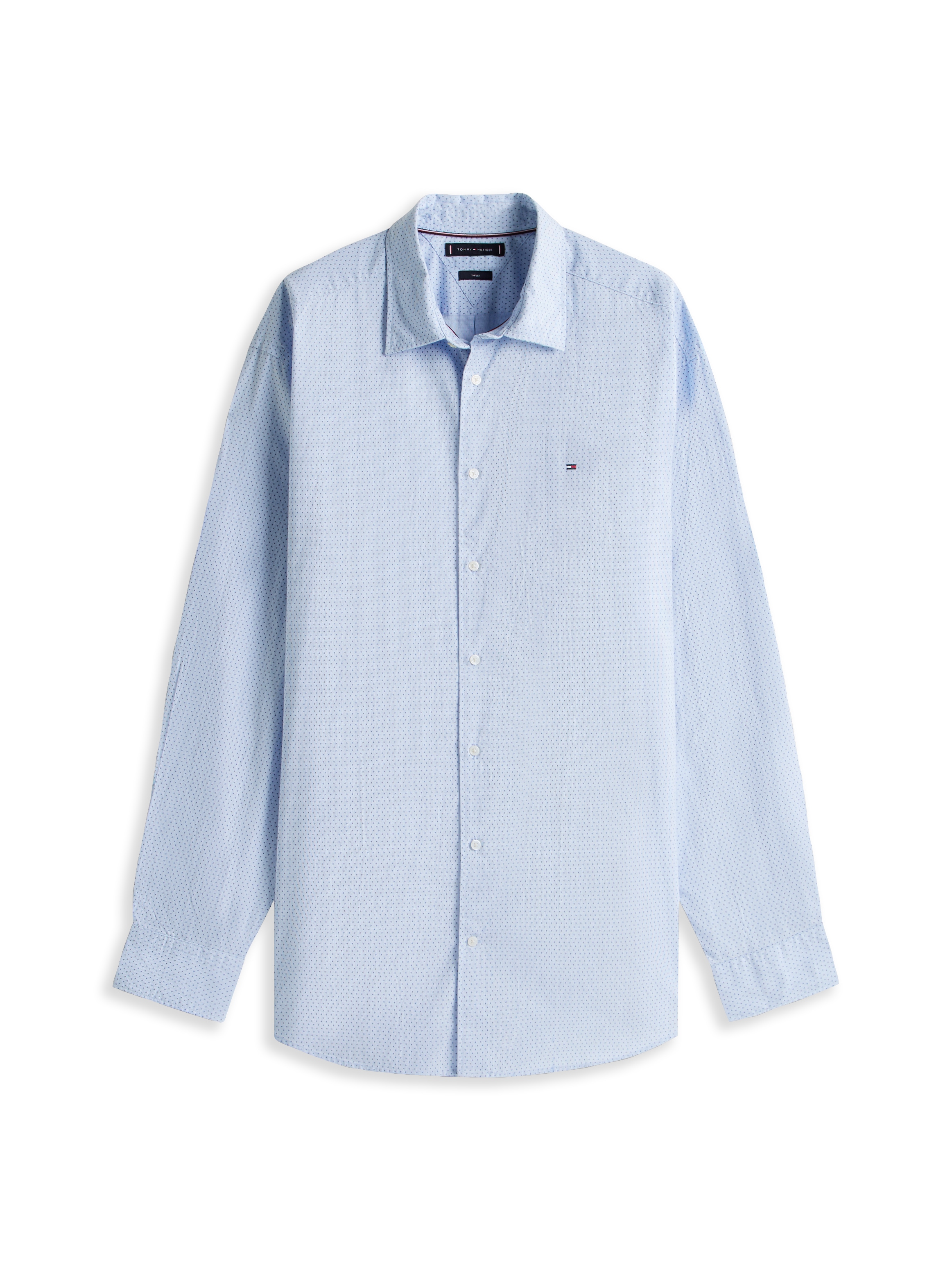 Tommy Hilfiger Big & Tall Langarmhemd »BT-FLEX POPLIN MINI PNT RF SRT-B«, Grosse Grössen