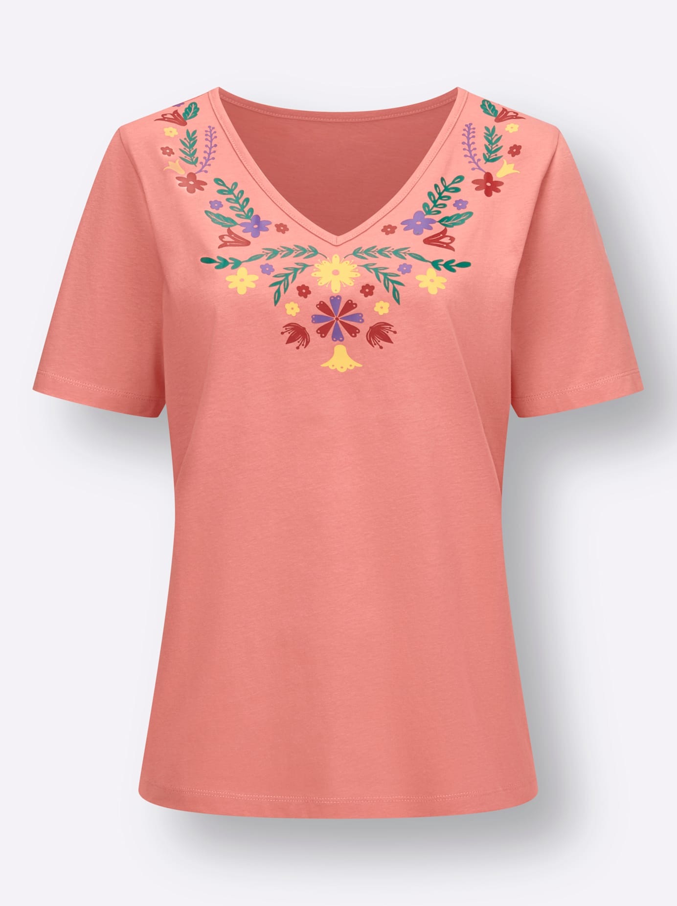 Classic Basics V-Shirt »Kurzarm-Shirt«, (1 tlg.)