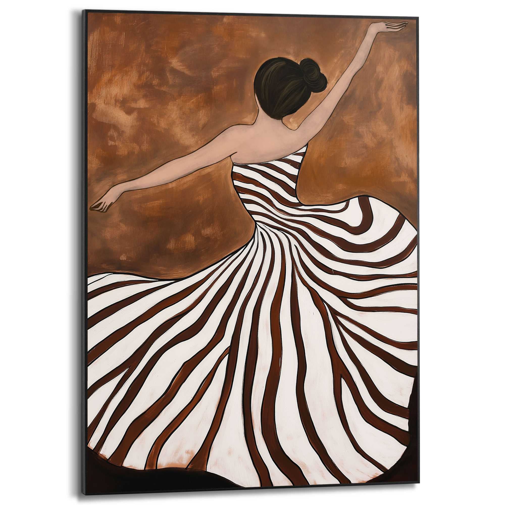 Image of Reinders Poster "Tanzende Dame" Hobbyraum - Braun - MDF - Frauen - 50x70 cm