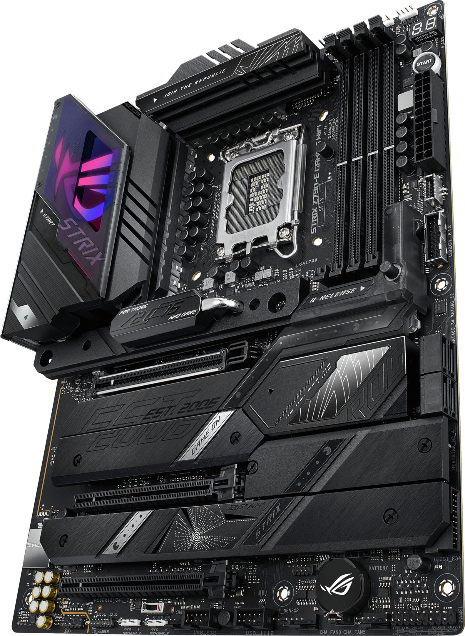 Asus Mainboard »ROG STRIX Z790-E GAMING WIFI«, DDR5 Speicher, 5x M.2, PCIe 5.0, WiFi 6E, AI Overclocking, Aura Sync