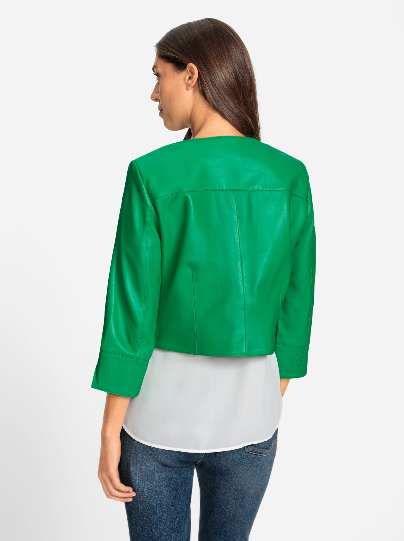 heine Lederjacke, ohne Kapuze