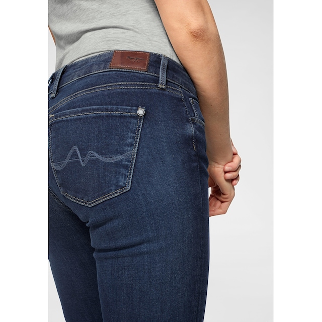 Skinny-fit-Jeans auf versandkostenfrei ♕ Stretch-Anteil und Jeans mit »SOHO«, Pepe 1-Knopf 5-Pocket-Stil im Bund