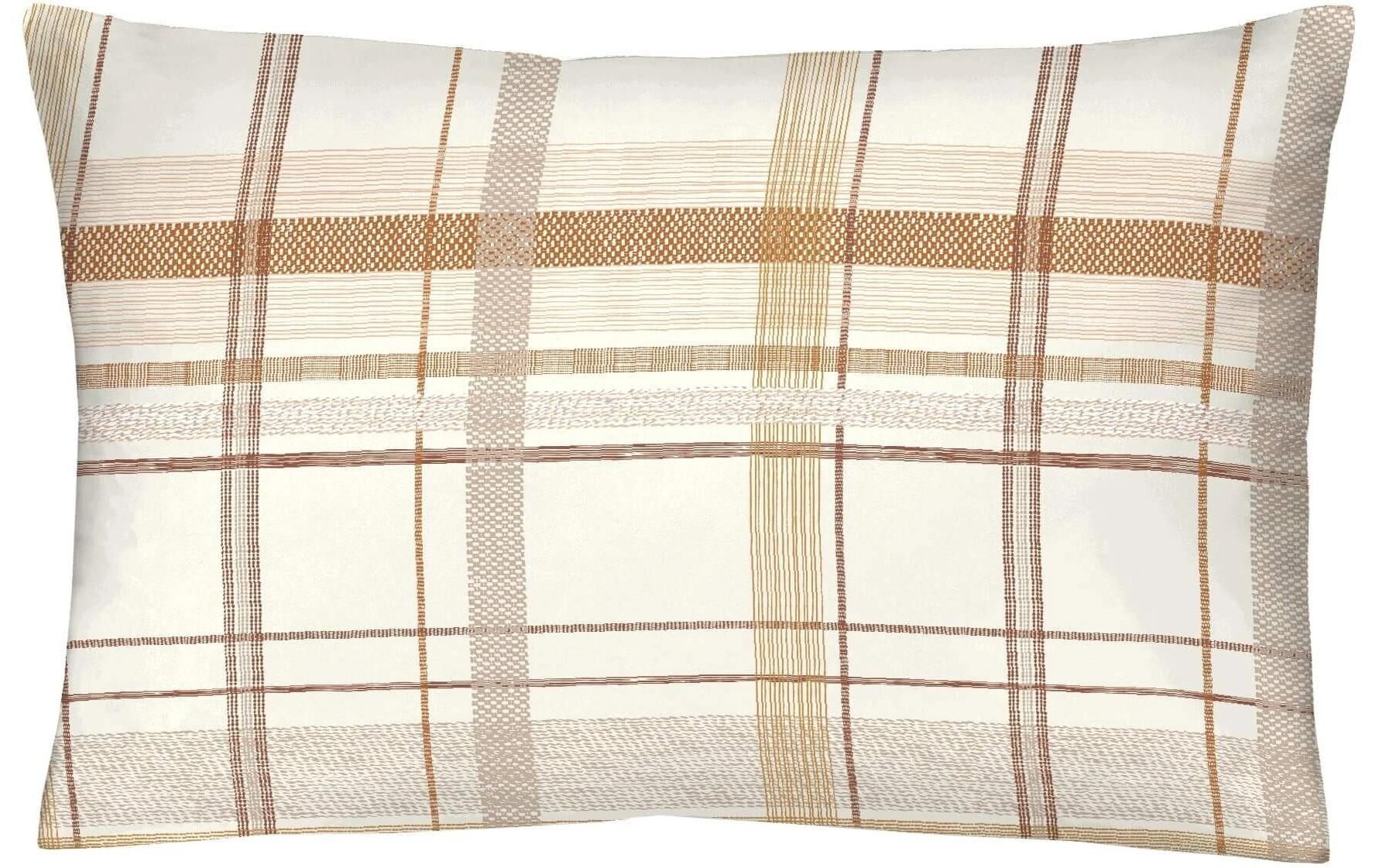 Image of HOME FASHION Kissenbezug "Home Fashion Kopfkissenbezug Flanell Karo"