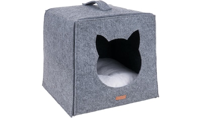 Tierkorb »Cat Cube Hygge, 38 x 38 x 36 cm,«, Polyester
