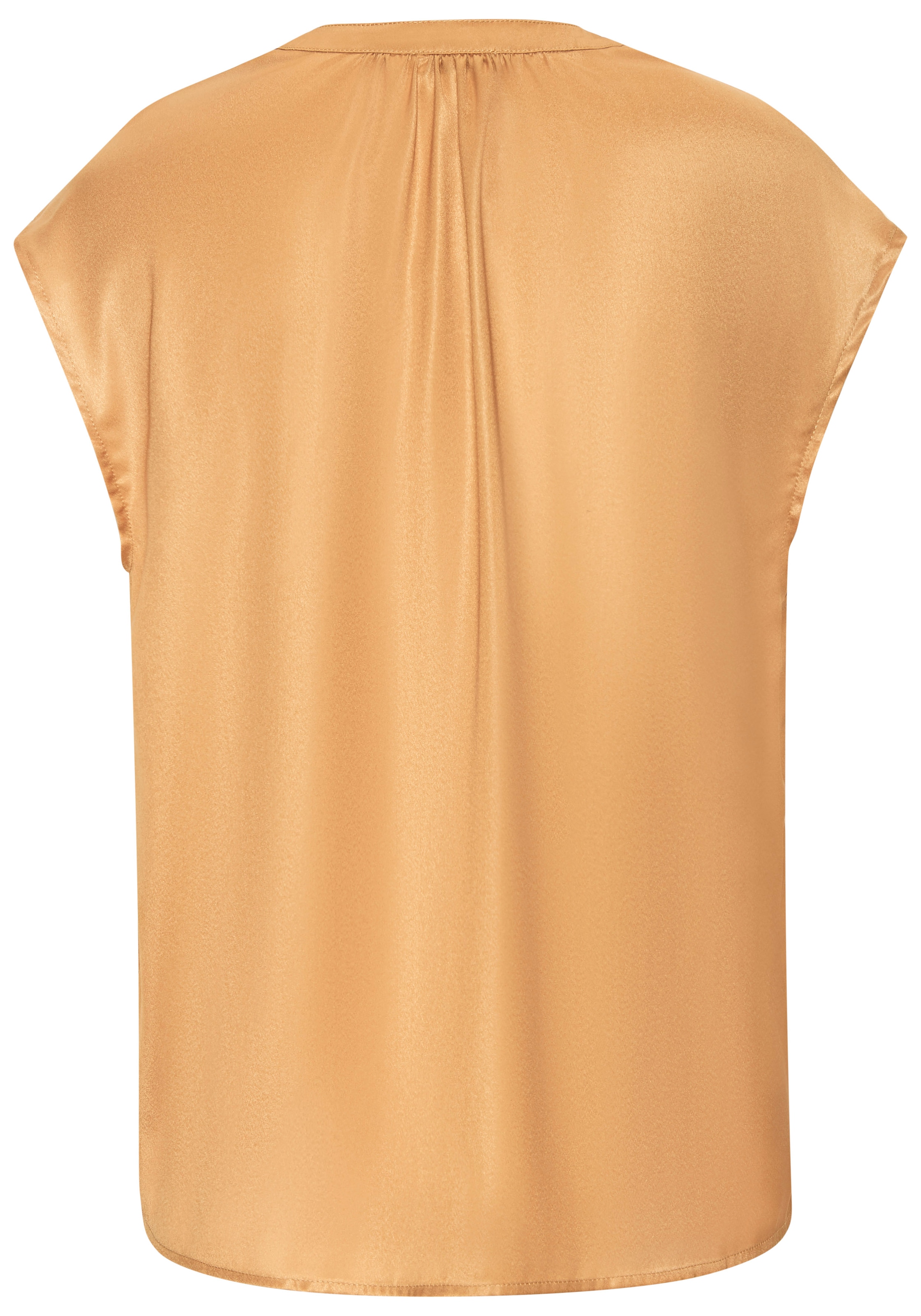 LASCANA Chemise en satin »mit kurzen Ärmeln und kleiner Knopfleiste« Chemisier manches courtes à coupe ample, chemise de fête, chemisier, festif