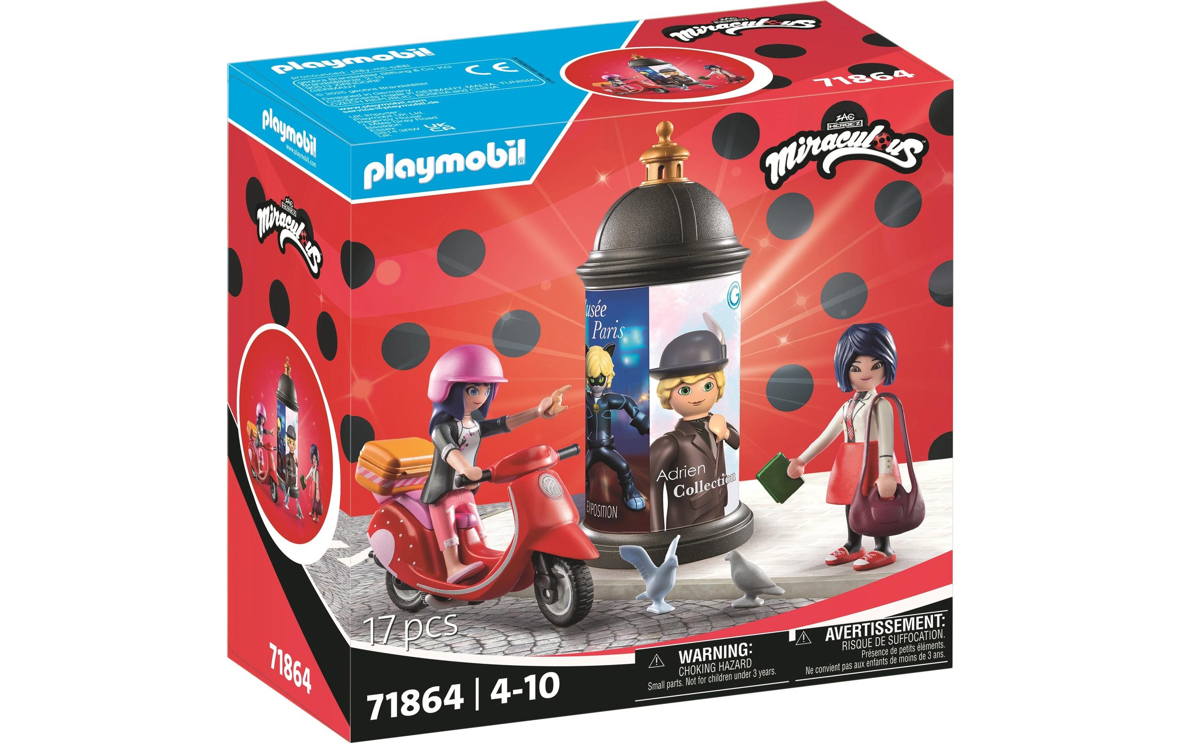 Image of Playmobil Spielbausteine "Miraculous Rollerfahrt durch Paris 71864"