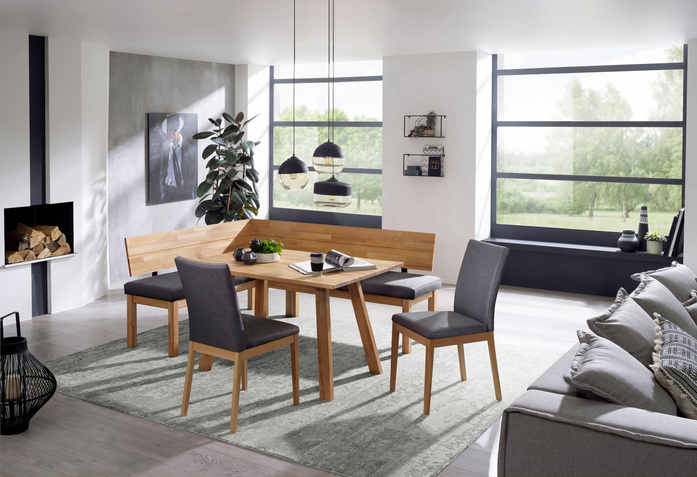 massivline&more Chaise »Roberto« (Ensemble) 2 cuisStructure en bois massif