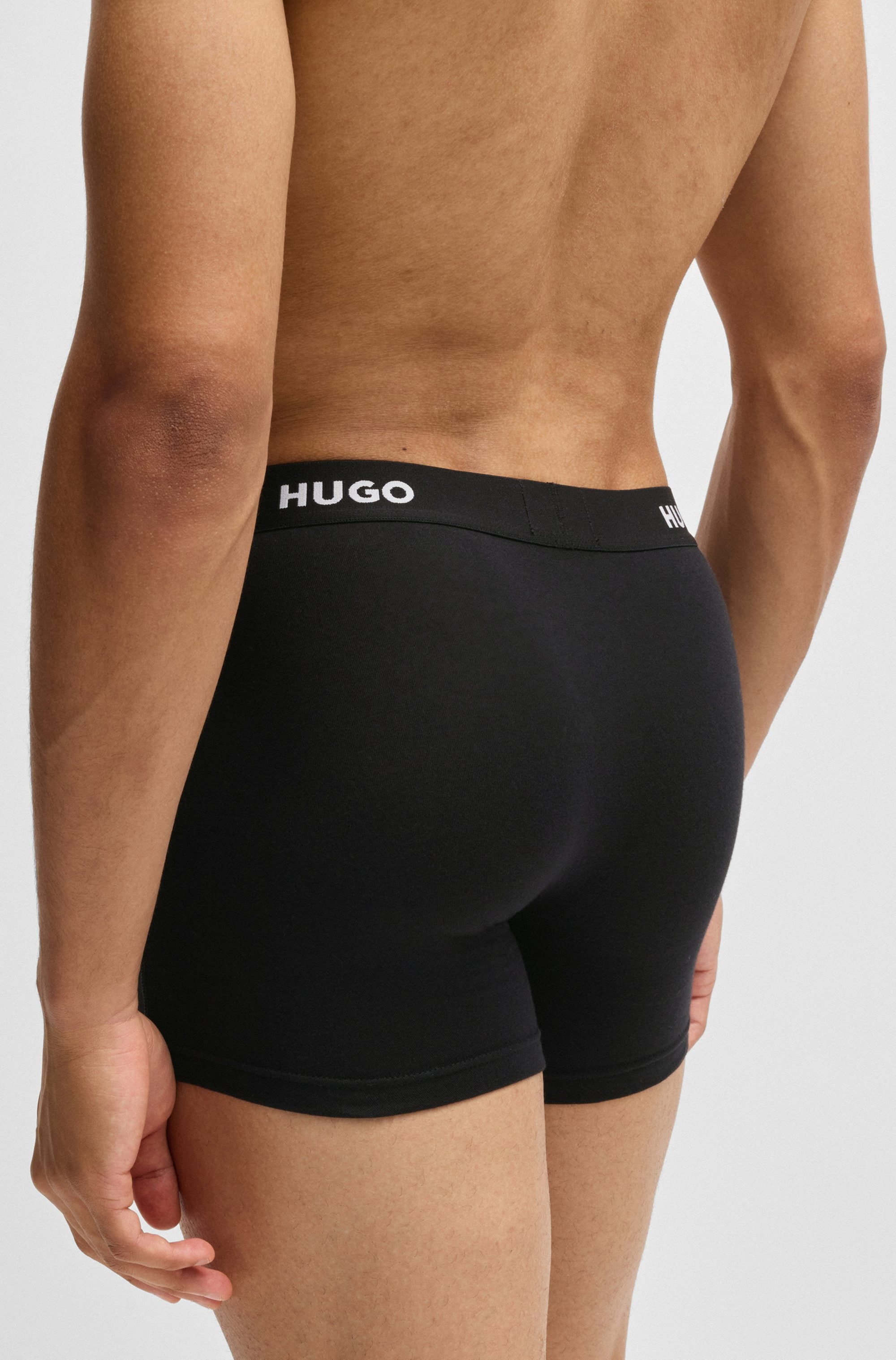HUGO Underwear Boxer »BOXERBR TRIPLET PACK« 3 cuis mit HUGO Logo-Elastikbund
