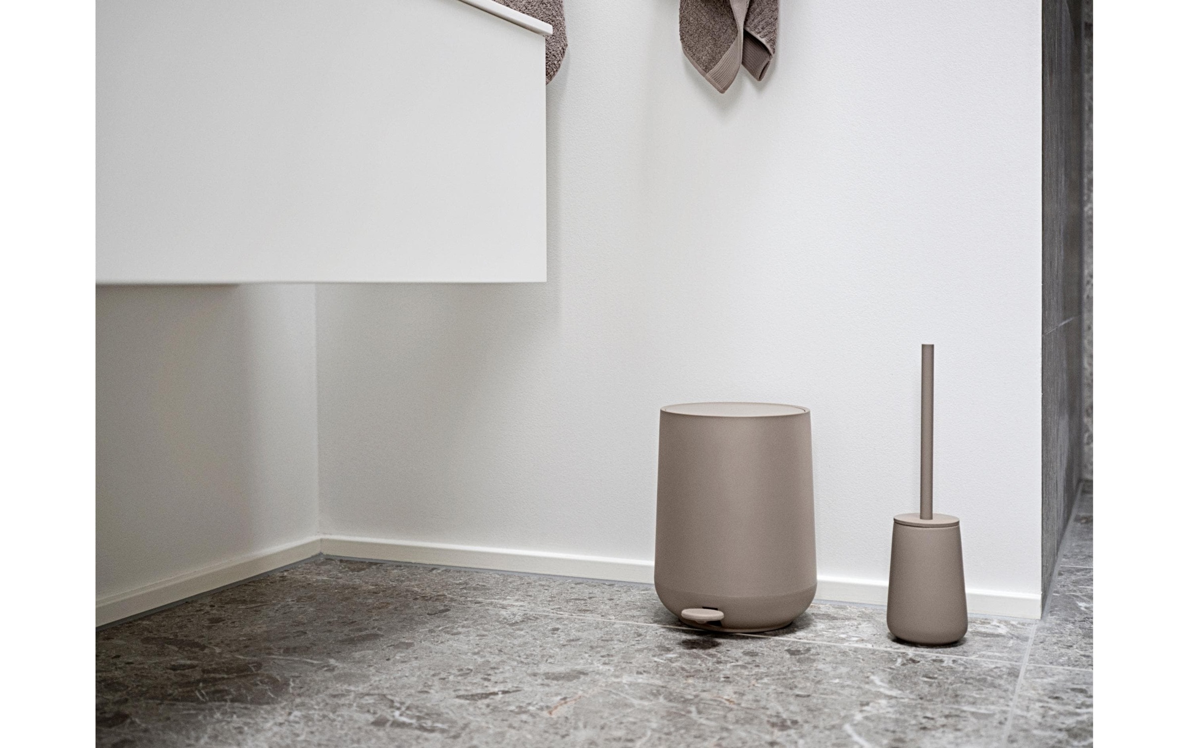 Zone Denmark WC-Garnitur »Nova One Taupe«, aus Edelstahl-Steinzeug-Kunststoff