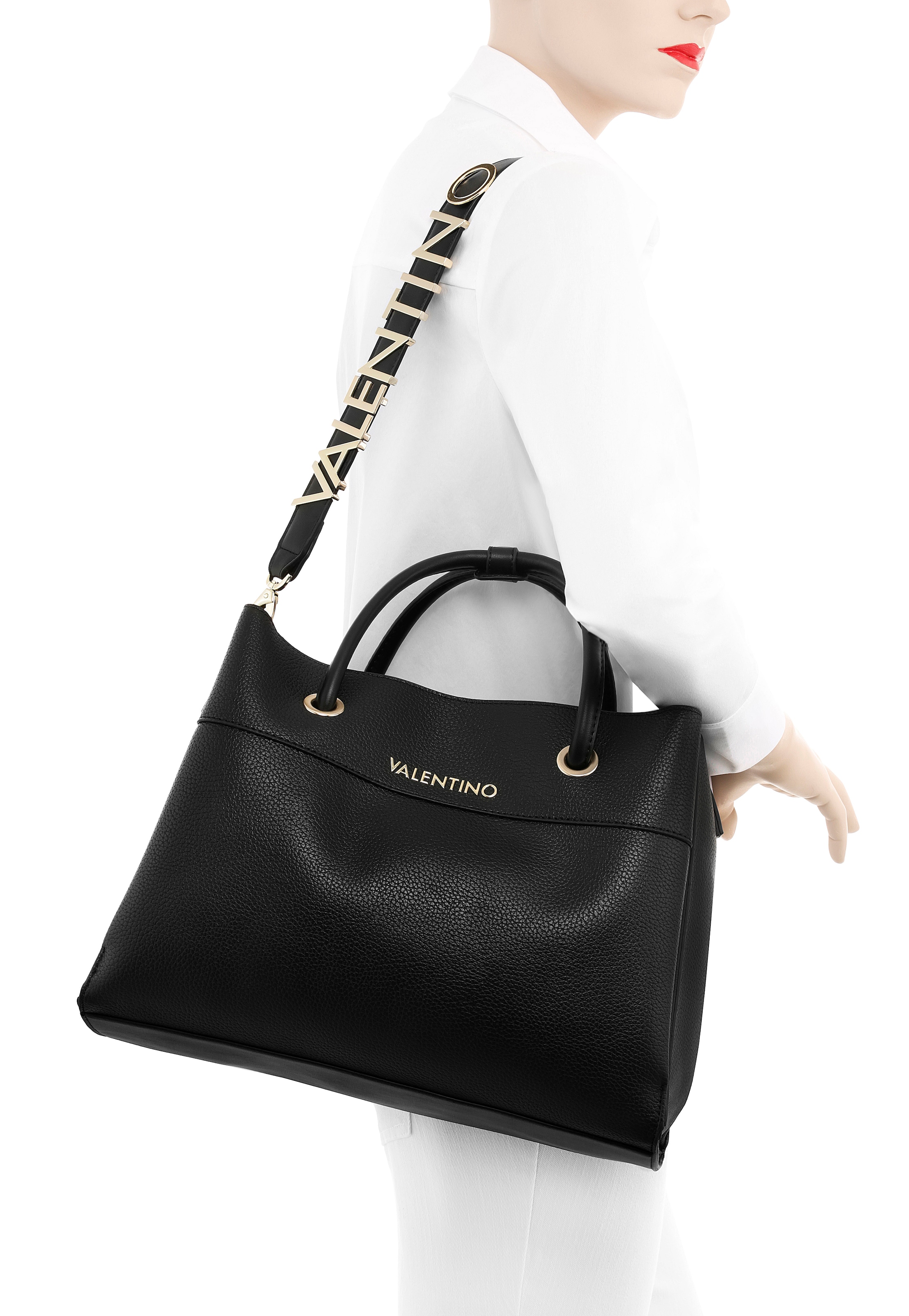 VALENTINO BAGS Henkeltasche »ALEXIA«, mit goldfarbenen Details