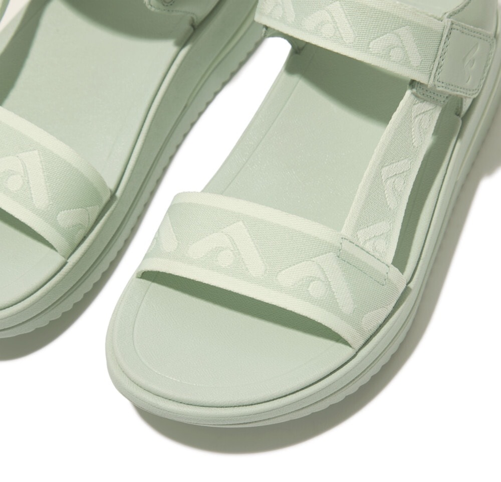 Fitflop Sandale »SURFF WEBBING BACK«, Sommerschuh, Sandalette, Keilabsatz, mit Microwobbleboard - Fussbett