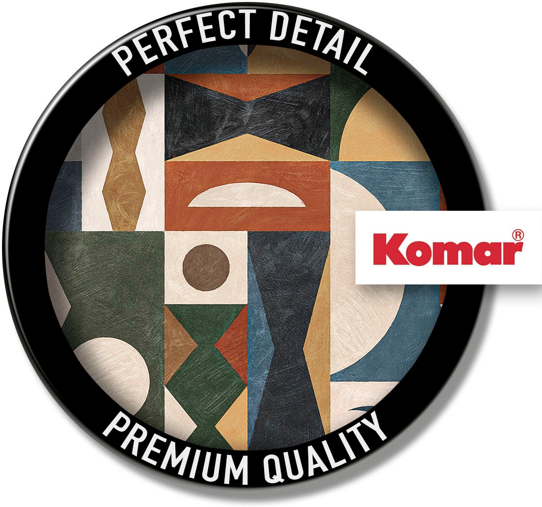 Komar Fototapete »Digitaldruck Vlies - Tribal Tiles - Grösse 400 x 250 cm«, bedruckt, Wohnzimmer, Schlafzimmer