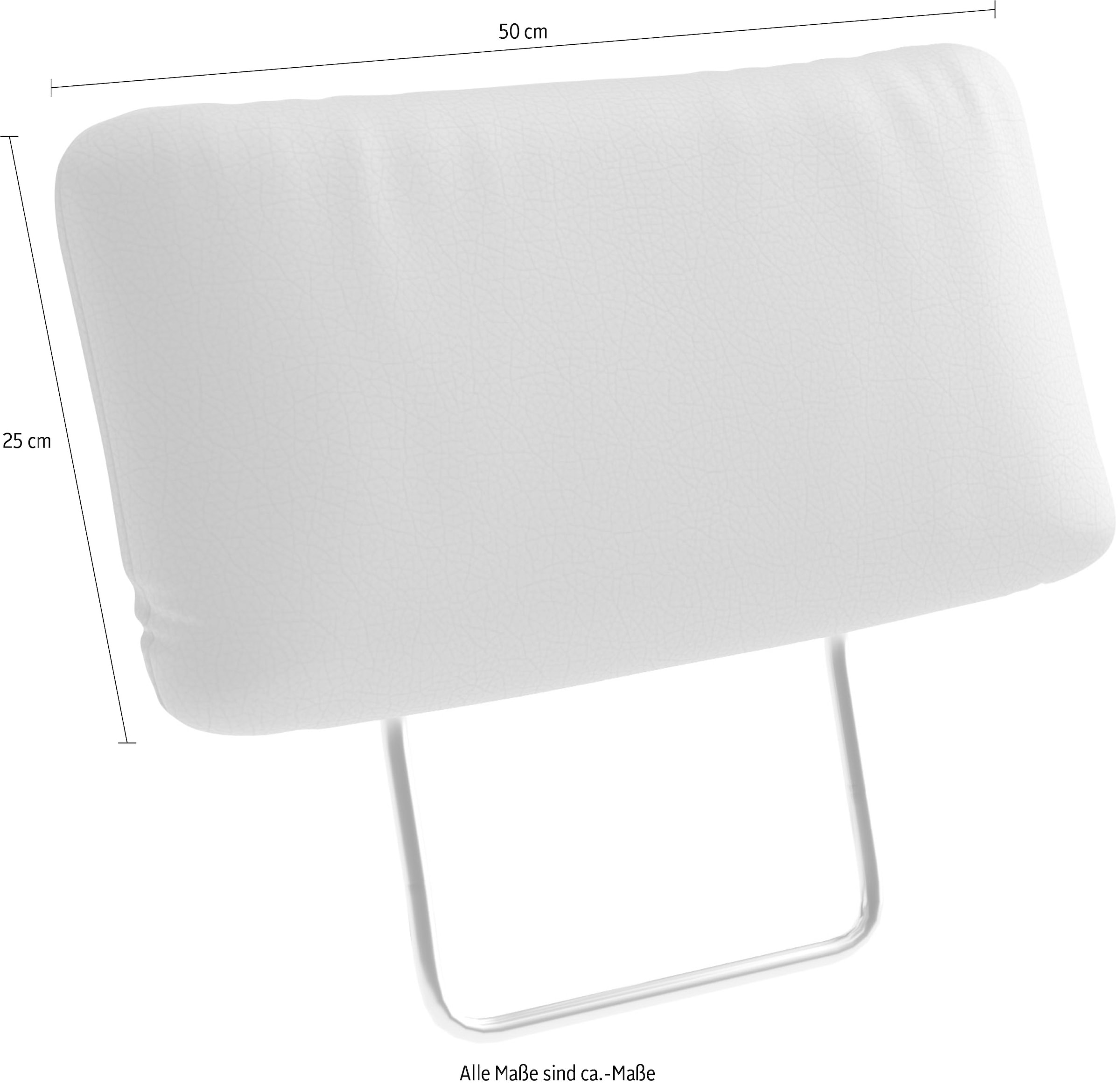 sit&more Kopfstütze »Chelsea, B: 50 cm, Leder«