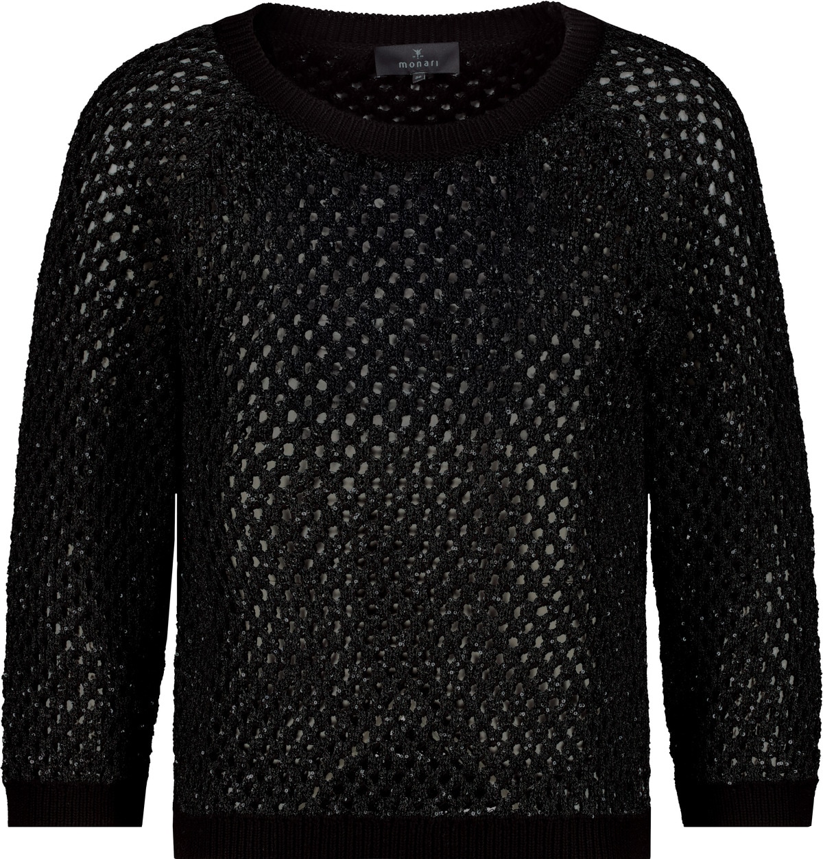 Monari Strickpullover, aus Ajourstrick