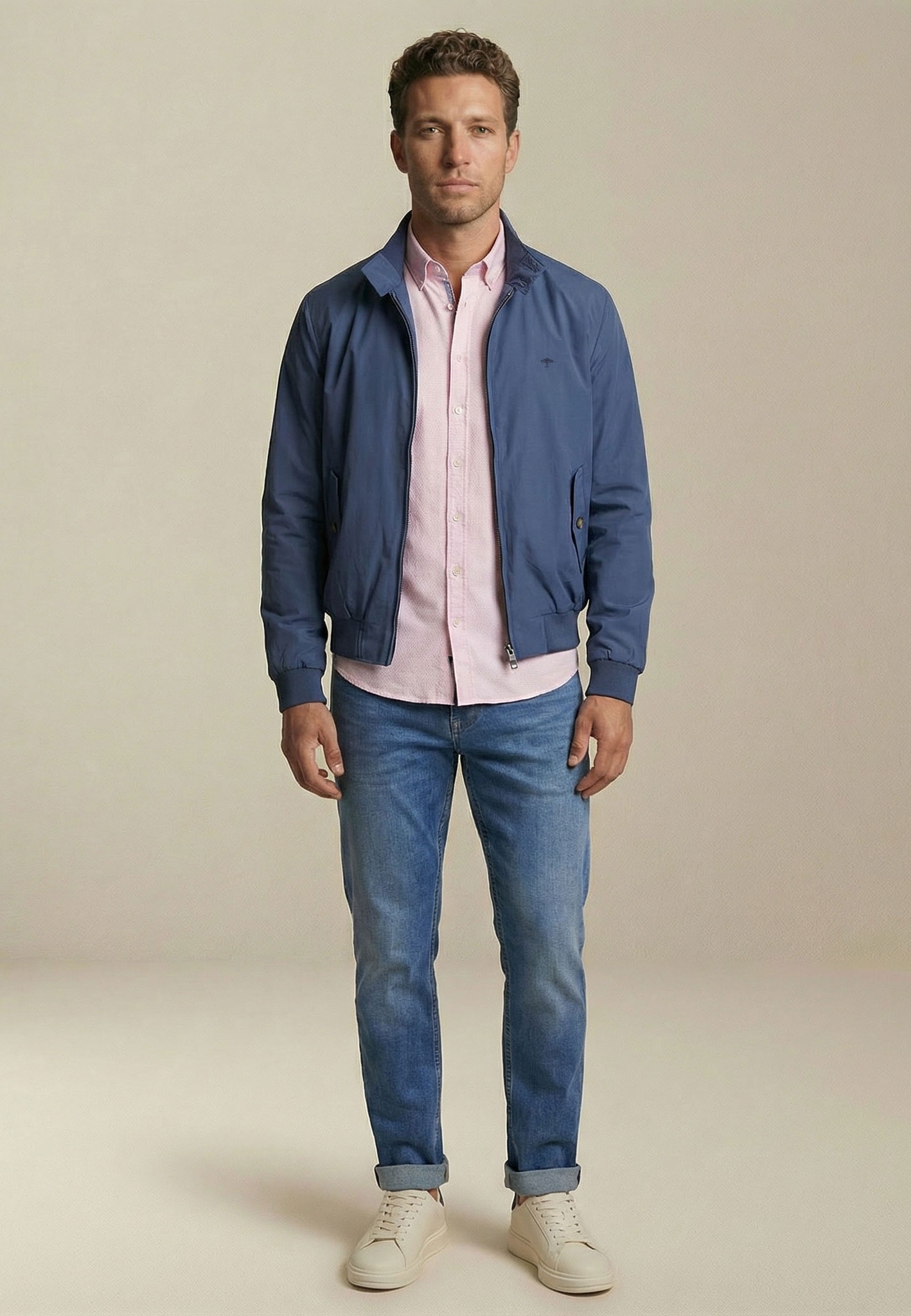 FYNCH-HATTON Blouson sans capuche avec fermeture éclair et poches fendues