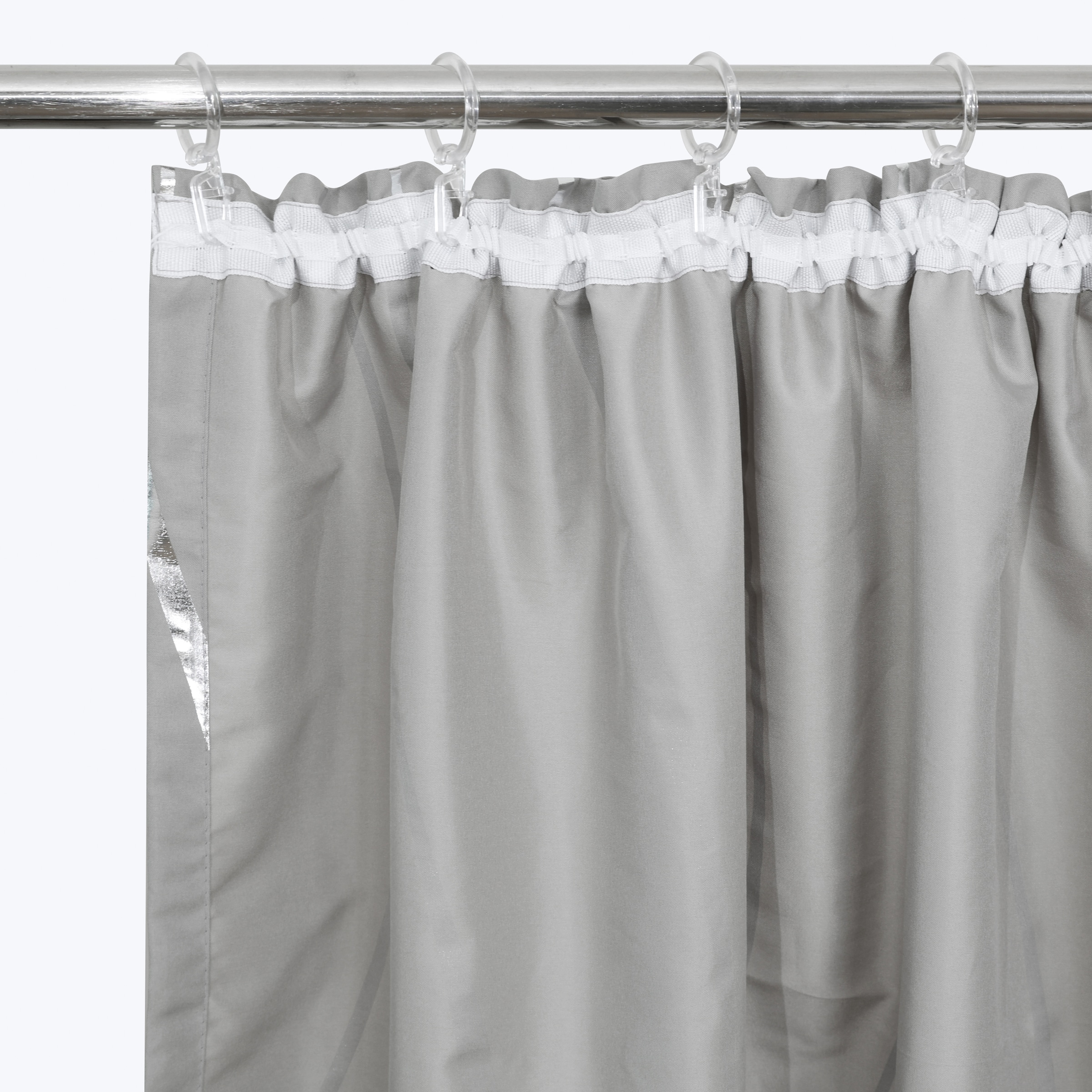 GOODproduct Gardine »Quinnton« Kräuselband 2 Stk. tlg. Blickdicht, 2er‑Set. Metallic‑Akzenten, Kräuselband