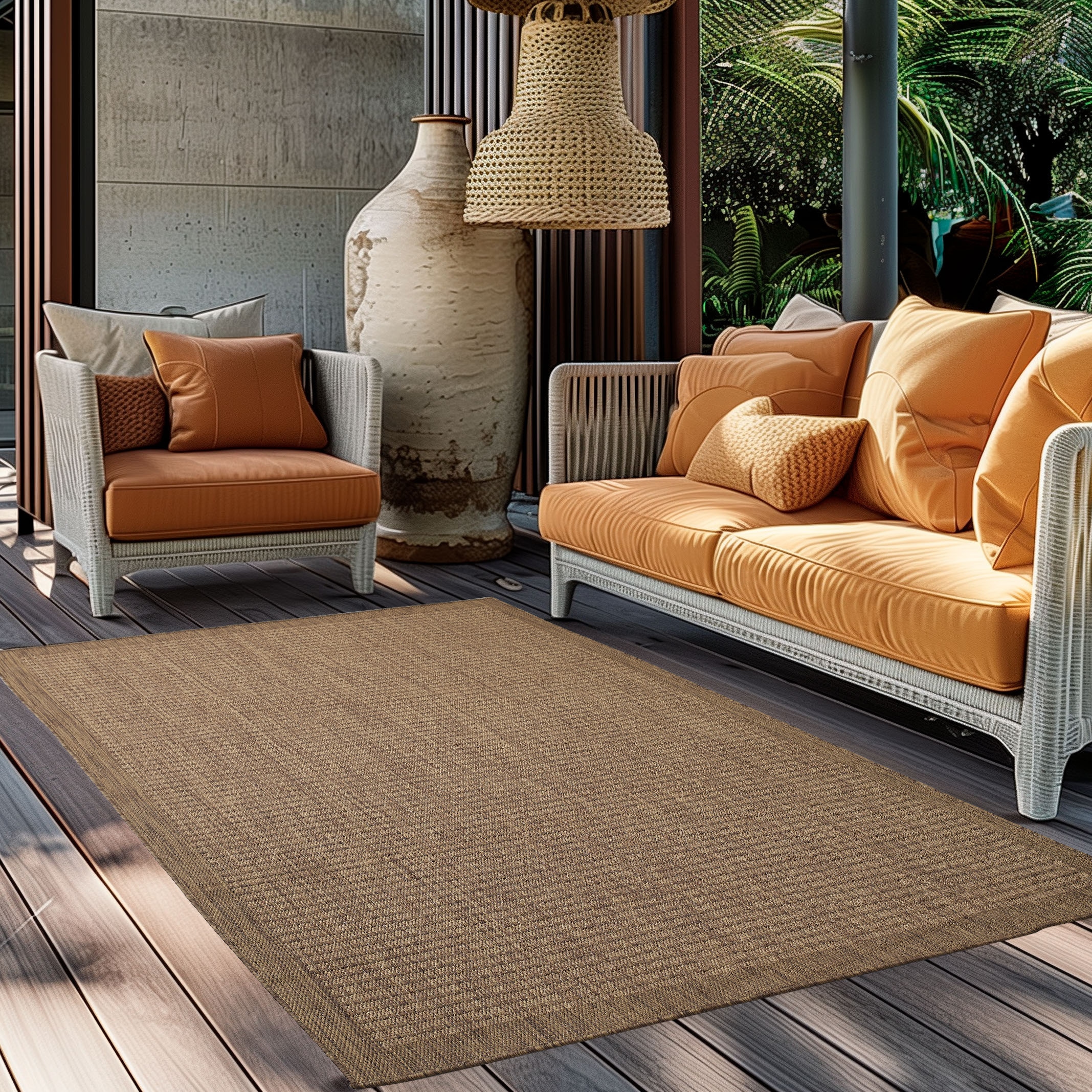 Ayyildiz Teppiche Outdoorteppich »GIZA 1410 , auch als Läufer und Rund« rechteckig 3 mm Höhe Läufer, In- und Outdoor, Wetterfest, Wasserabweisend, robust