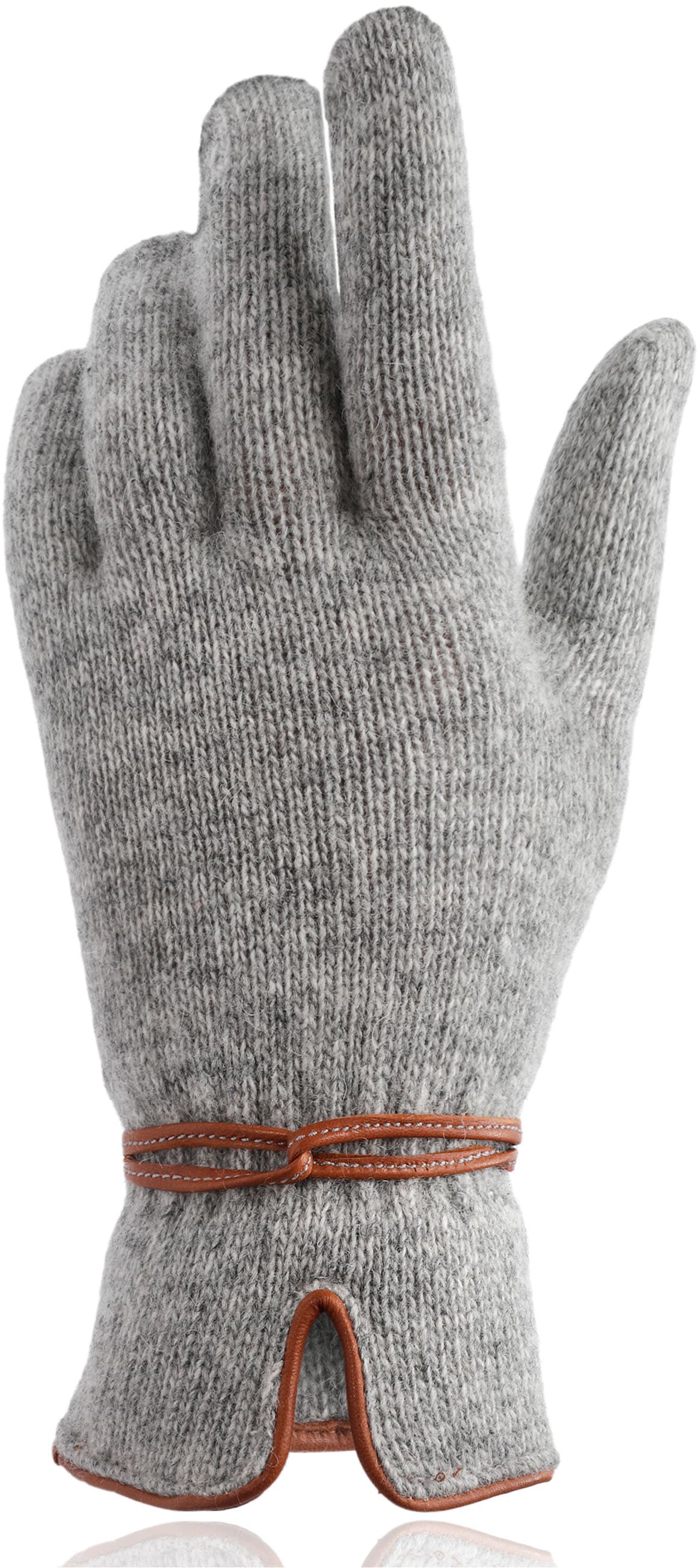 PEARLWOOD Gants tricotés elastischer Strickbund