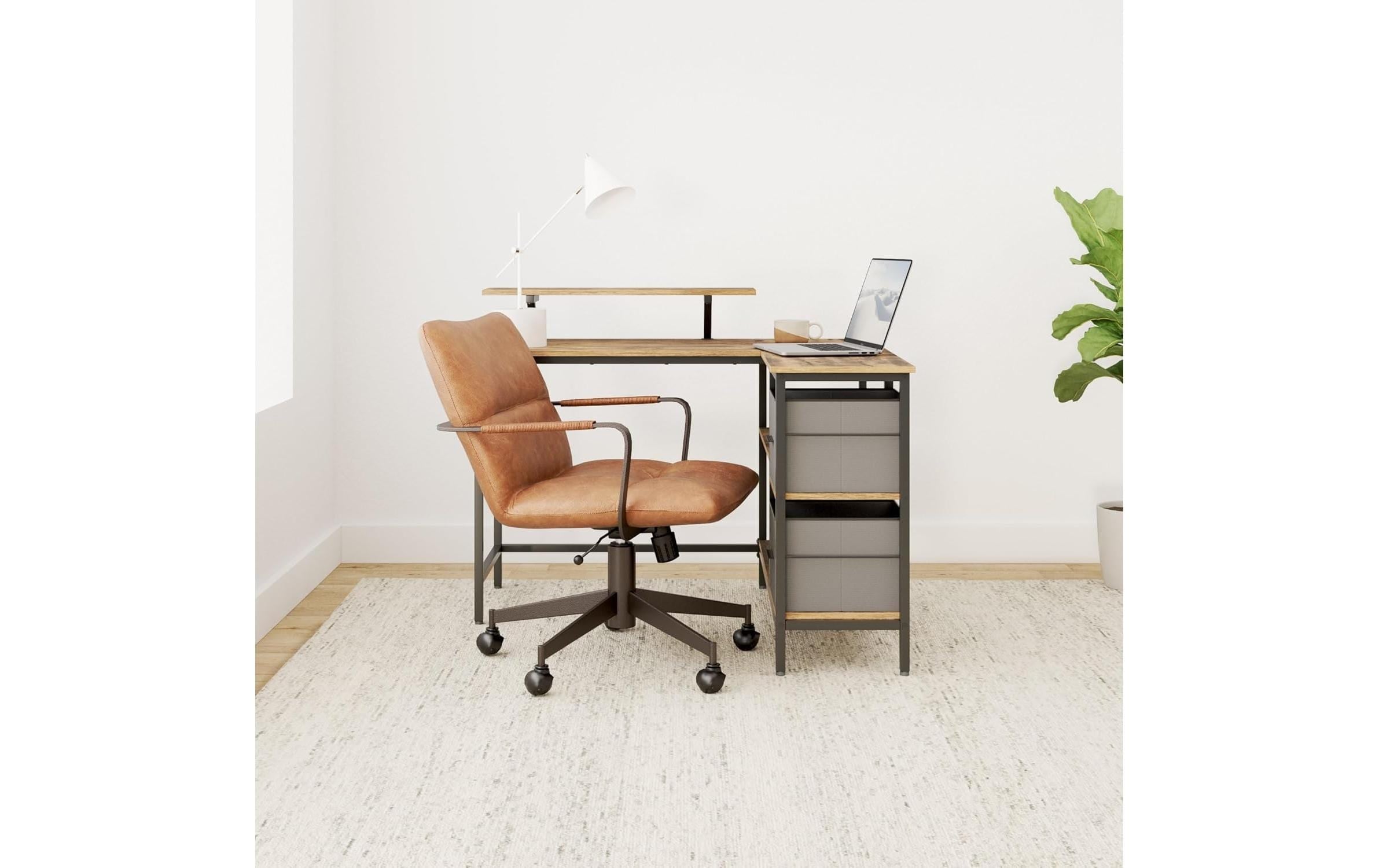 VASAGLE Bureau »in L-Form 115 x 105 x 89.5 cm«