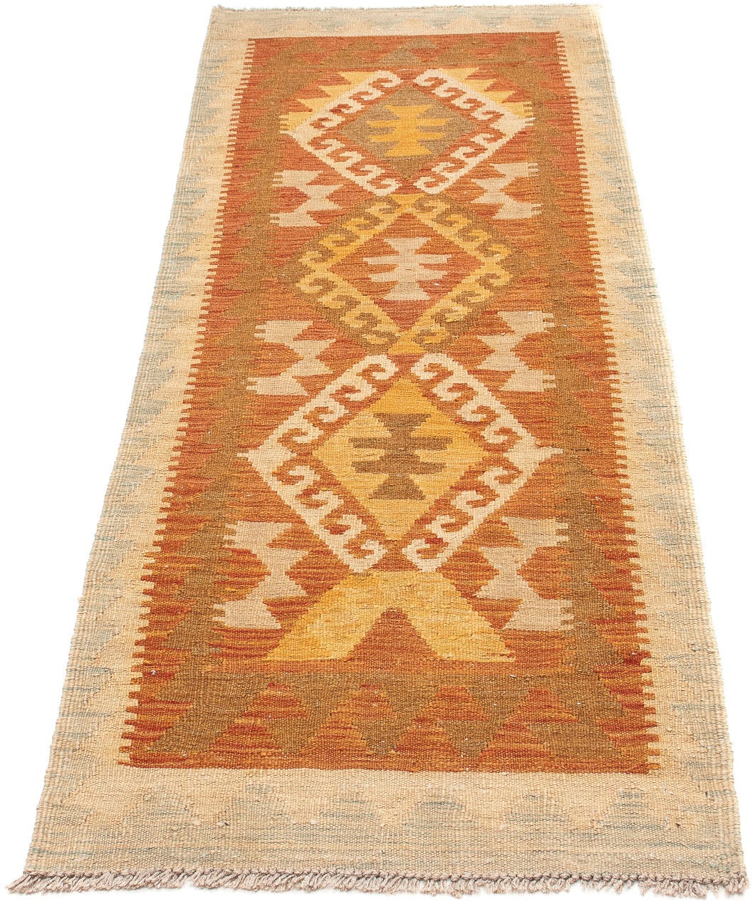 Image of morgenland Läufer »Kelim Maimene Streifen 205 x 64 cm«, rechteckig, 0,5 mm Höhe, Wendeteppich bei Ackermann Versand Schweiz