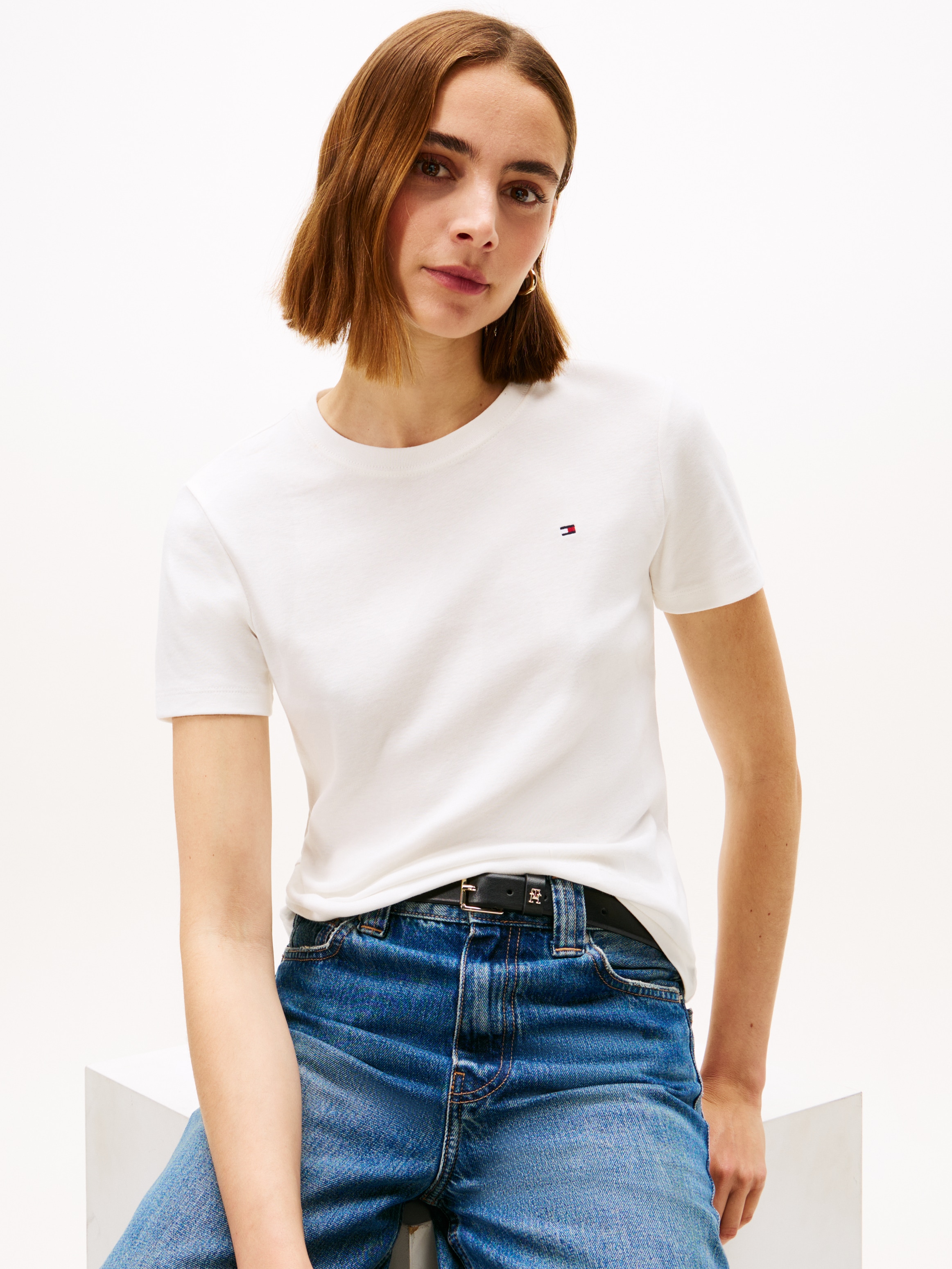 Tommy Hilfiger T-Shirt »SLIM CODY C-NK SS« Baumwolle, slim fit