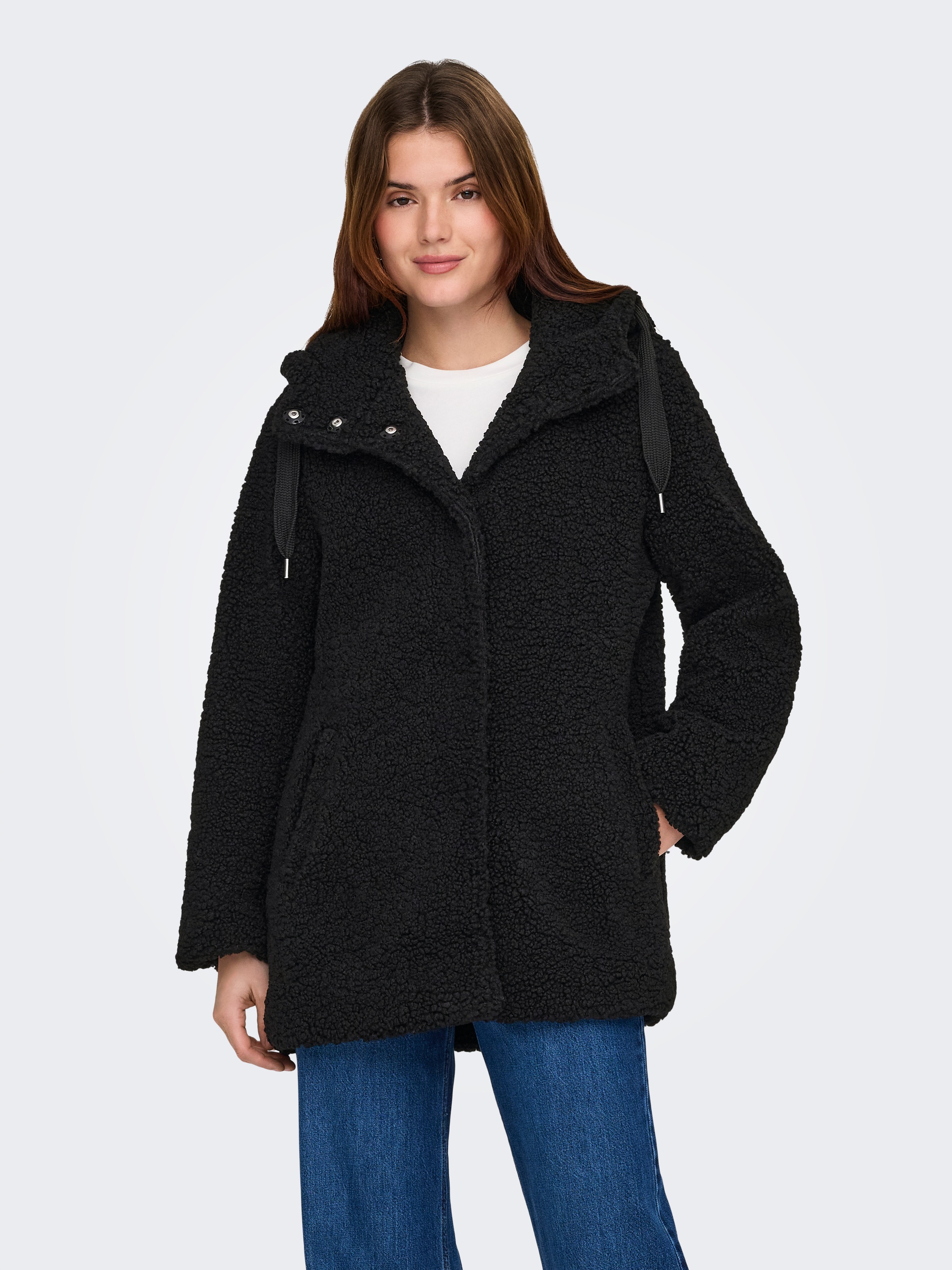Image of ONLY Kurzmantel "ONLMINA CURLY TEDDY COAT OTW"