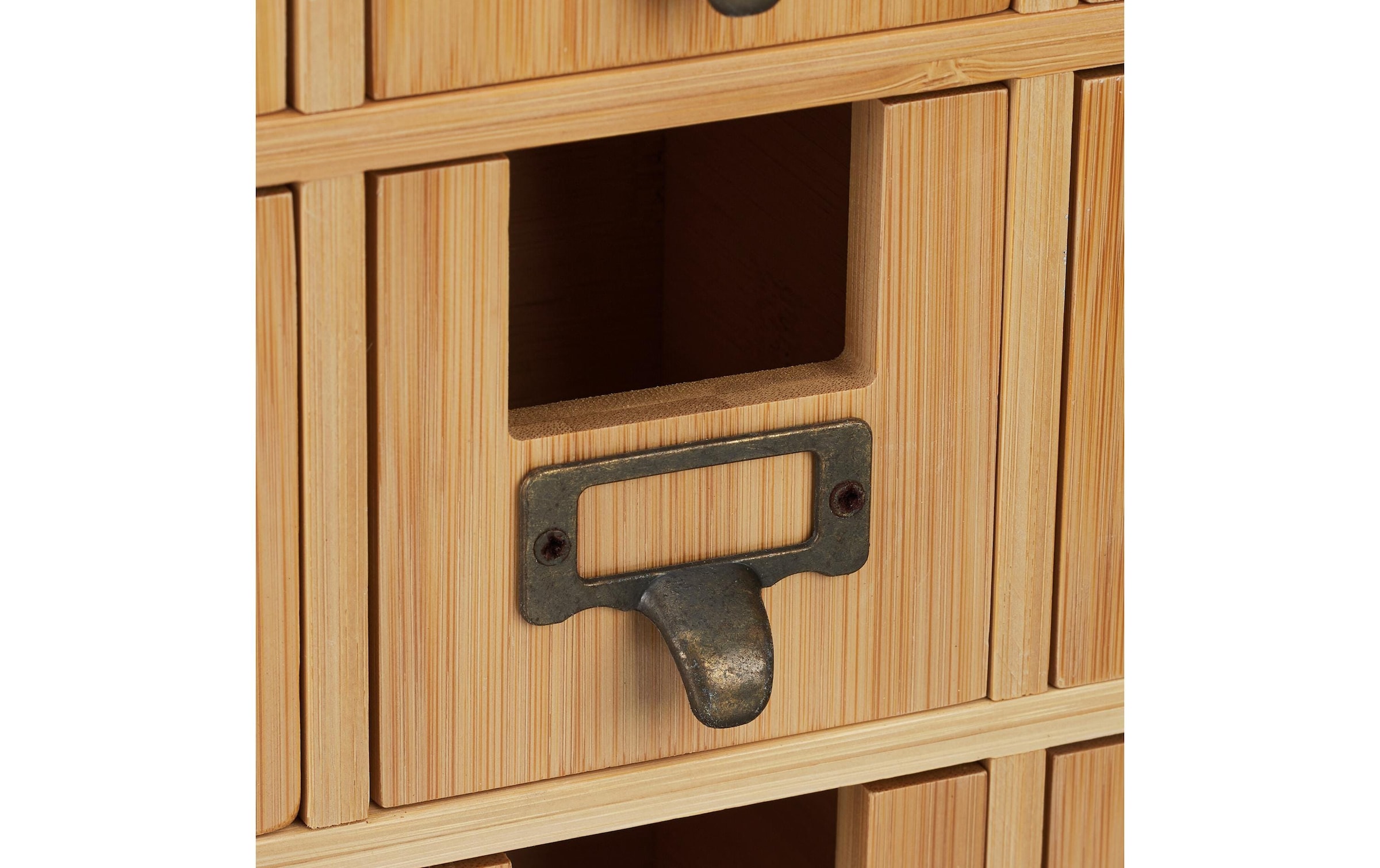 relaxdays Boîte à thé »Hellbraun/Kupfer« 1 cuis tlg. Holzart: Bambus (China)