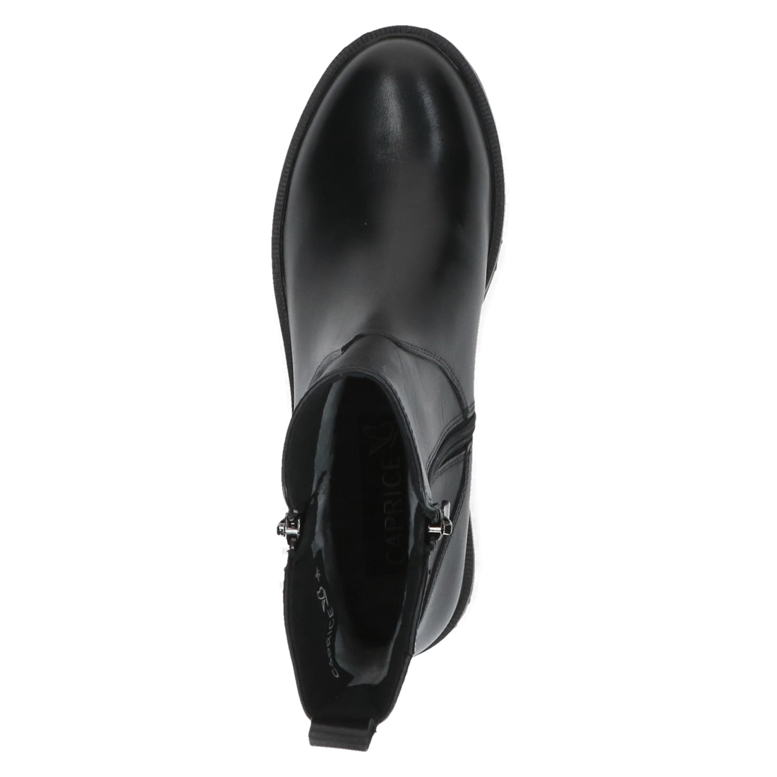 Caprice Chelseaboots  , Blockabsatz, Stiefelette mit Zierreissverschluss aussen