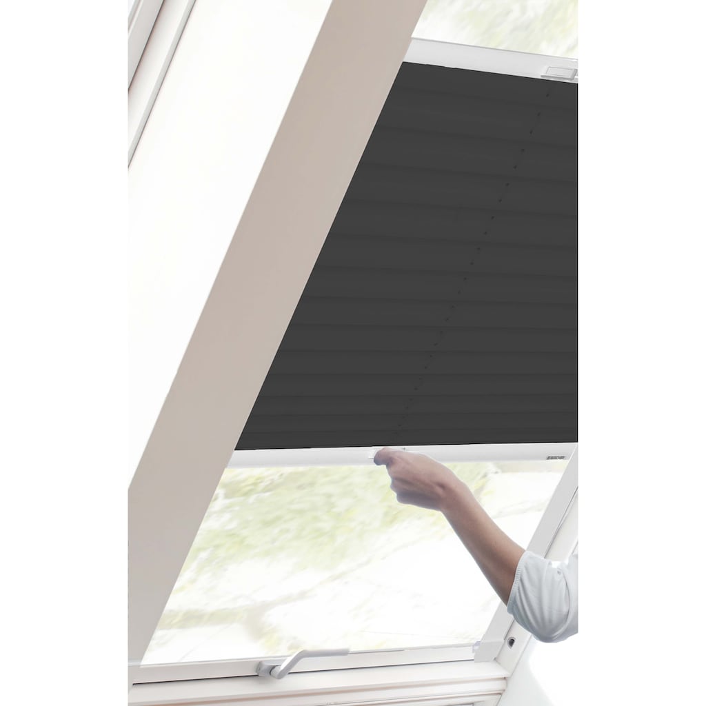 sunlines Dachfensterplissee »StartUp Style Crepe«, Lichtschutz, verspannt, mit Führungsschienen