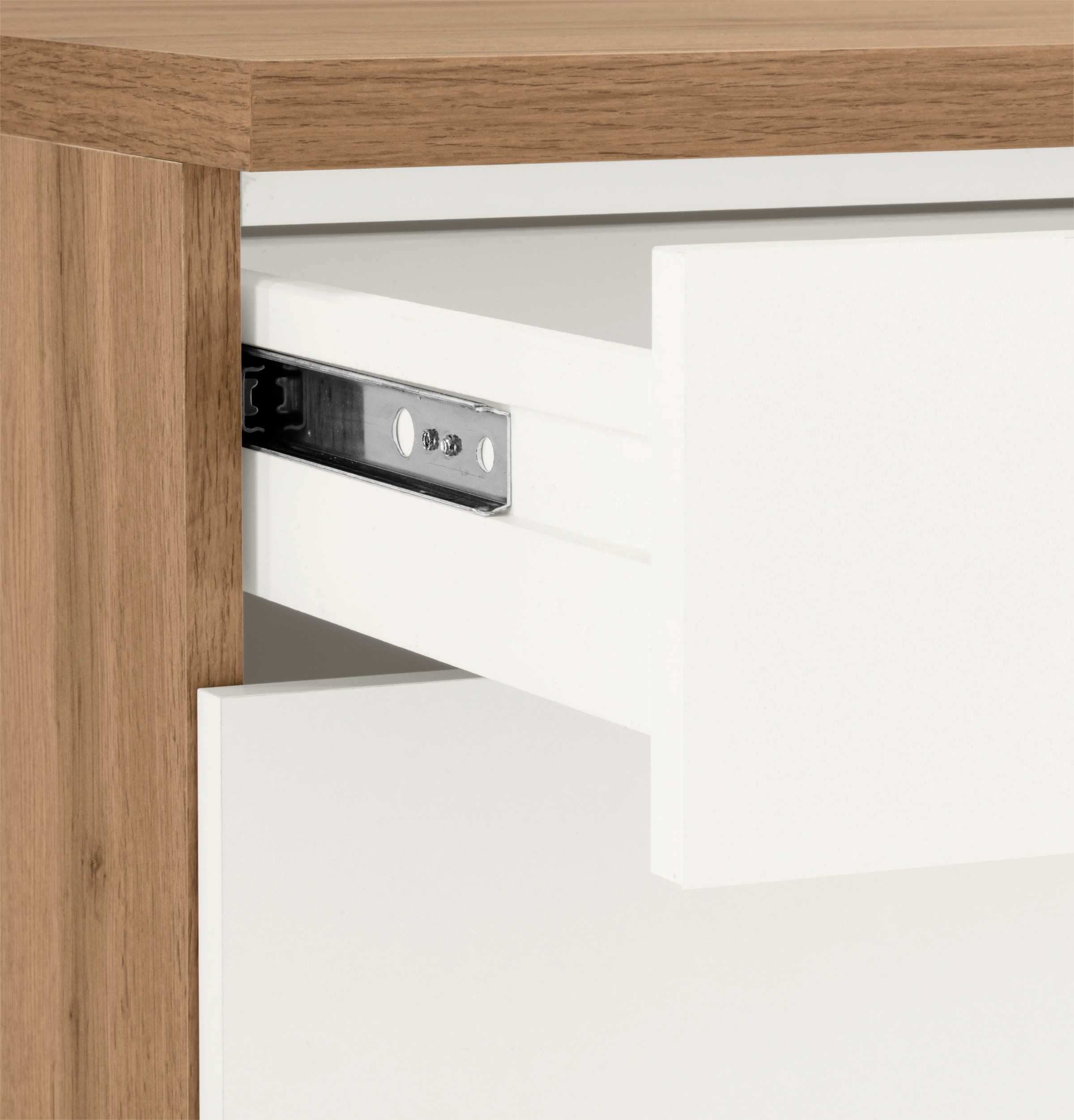 KOCHSTATION Armoire basse »KS-Colmar« 100 cm, avec poignée en métal, pour beaucoup de rangement