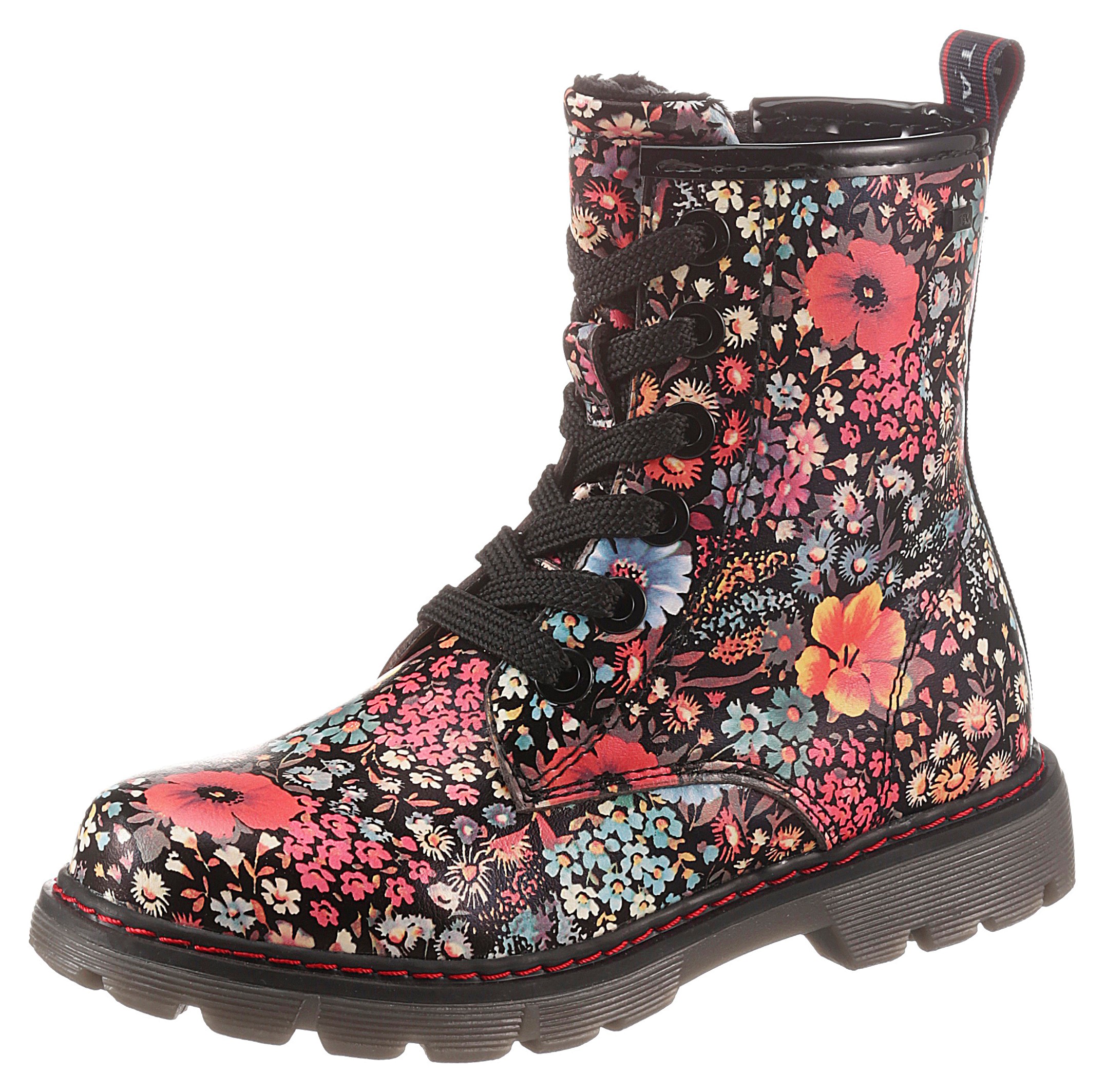 Image of TOM TAILOR Schnürboots, mit farbenfrohem Blütenprint bei Ackermann Versand Schweiz