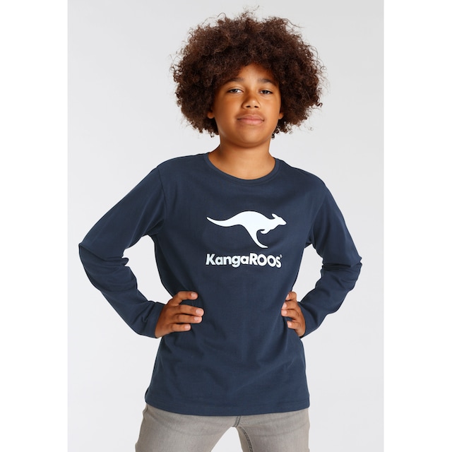 ✌ KangaROOS Langarmshirt »BASIC« Acheter en ligne