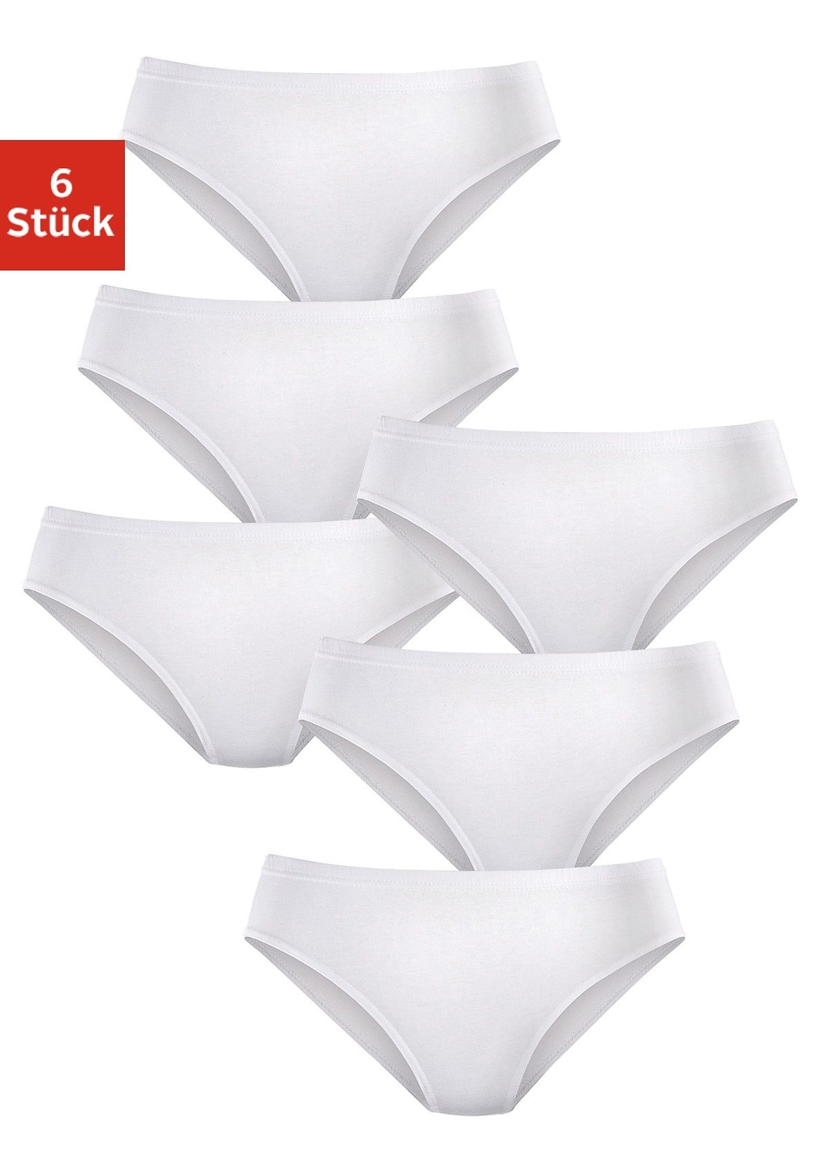 Image of petite fleur Jazz-Pants Slips, (Packung, 6 St.), aus reiner Baumwolle bei Ackermann Versand Schweiz