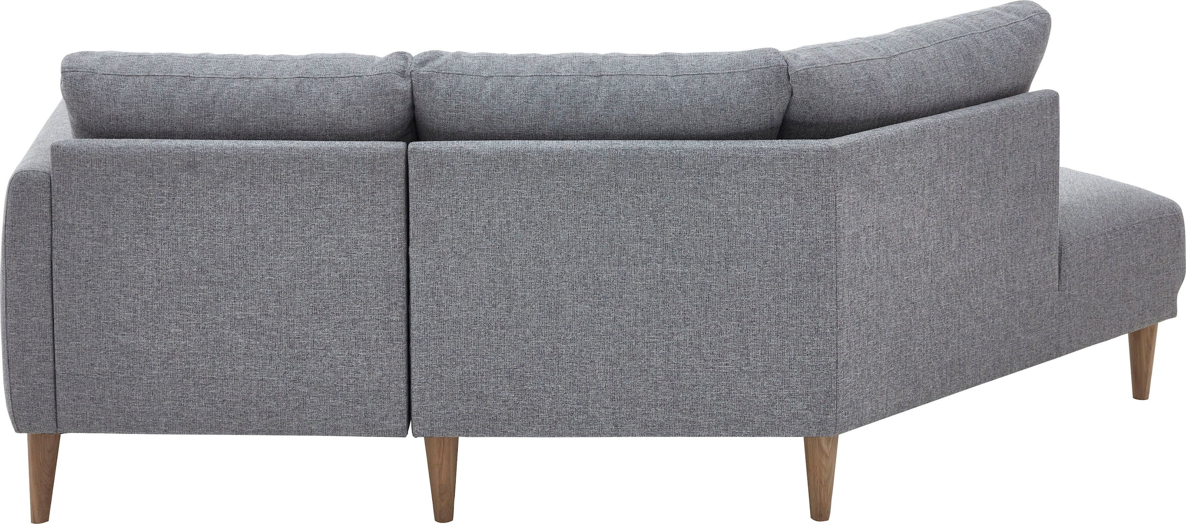 ATLANTIC home collection 2,5-Sitzer »Elvis« Polsterecke mit offenem Ende im skandinavischen Stil, Massivholzfüsse