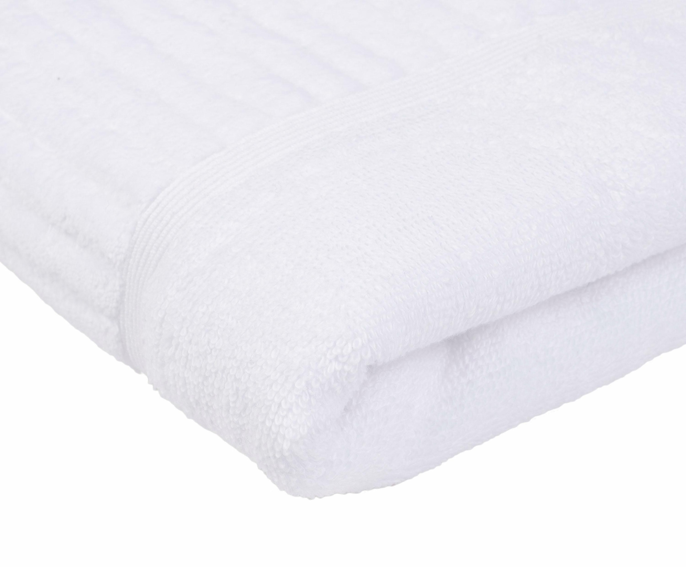 Gözze Badetuch »BIO Frottier« Bio-Baumwolle, Uni-Farben, mit geschorener Bordüre, Pastell Farben