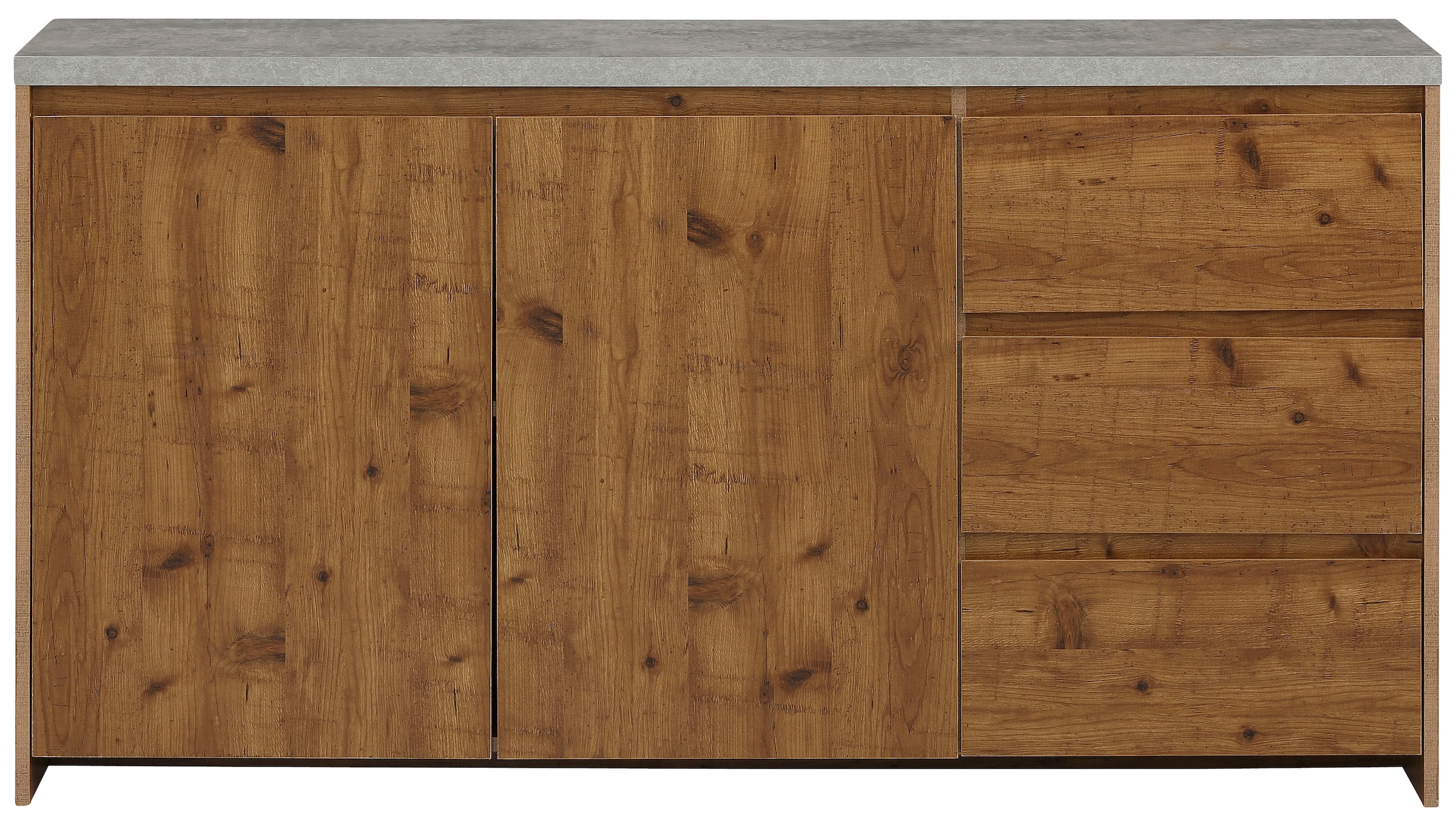 Home affaire Sideboard »Maribo«, im modernen Landhaus-Stil, mit schöner Betontopplatte, Breite 150 cm