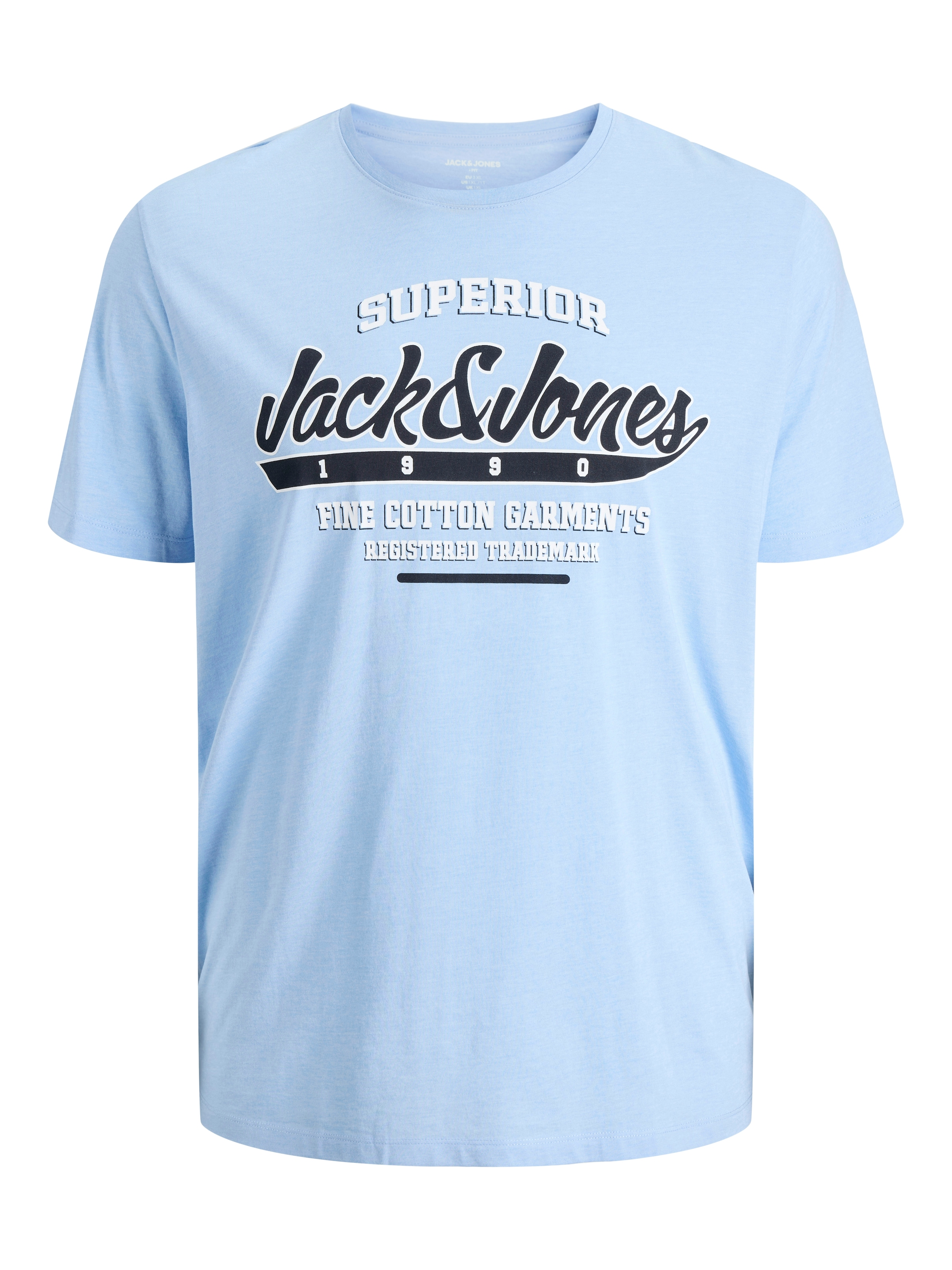 Jack & Jones PlusSize T-Shirt »JJELOGO TEE SS O-NECK 2 COL AW24 S PLS«, mit Frontprint