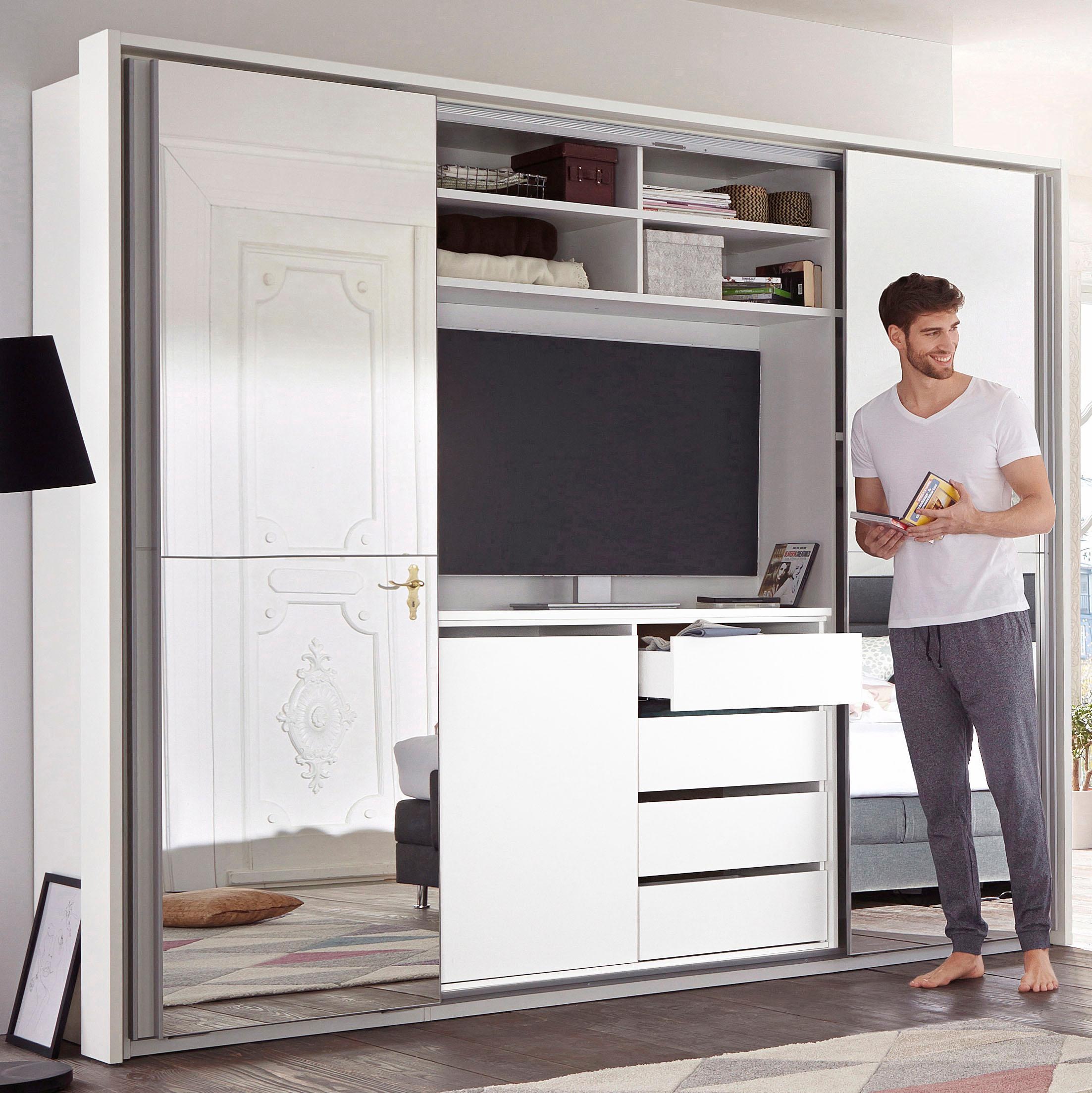 Schlafkontor Schwebetürenschrank, mit TV-Fach und Spiegel kaufen