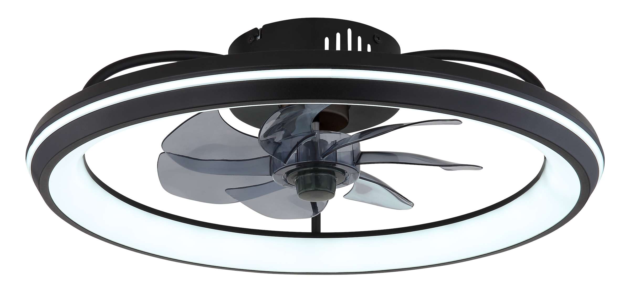 GLOBO LIGHTING Plafonnier »CELESTE« Module LED 1 cuis blanc chaud - blanc froid Ventilateur de plafond, lampe de plafond, ventilateur moderne