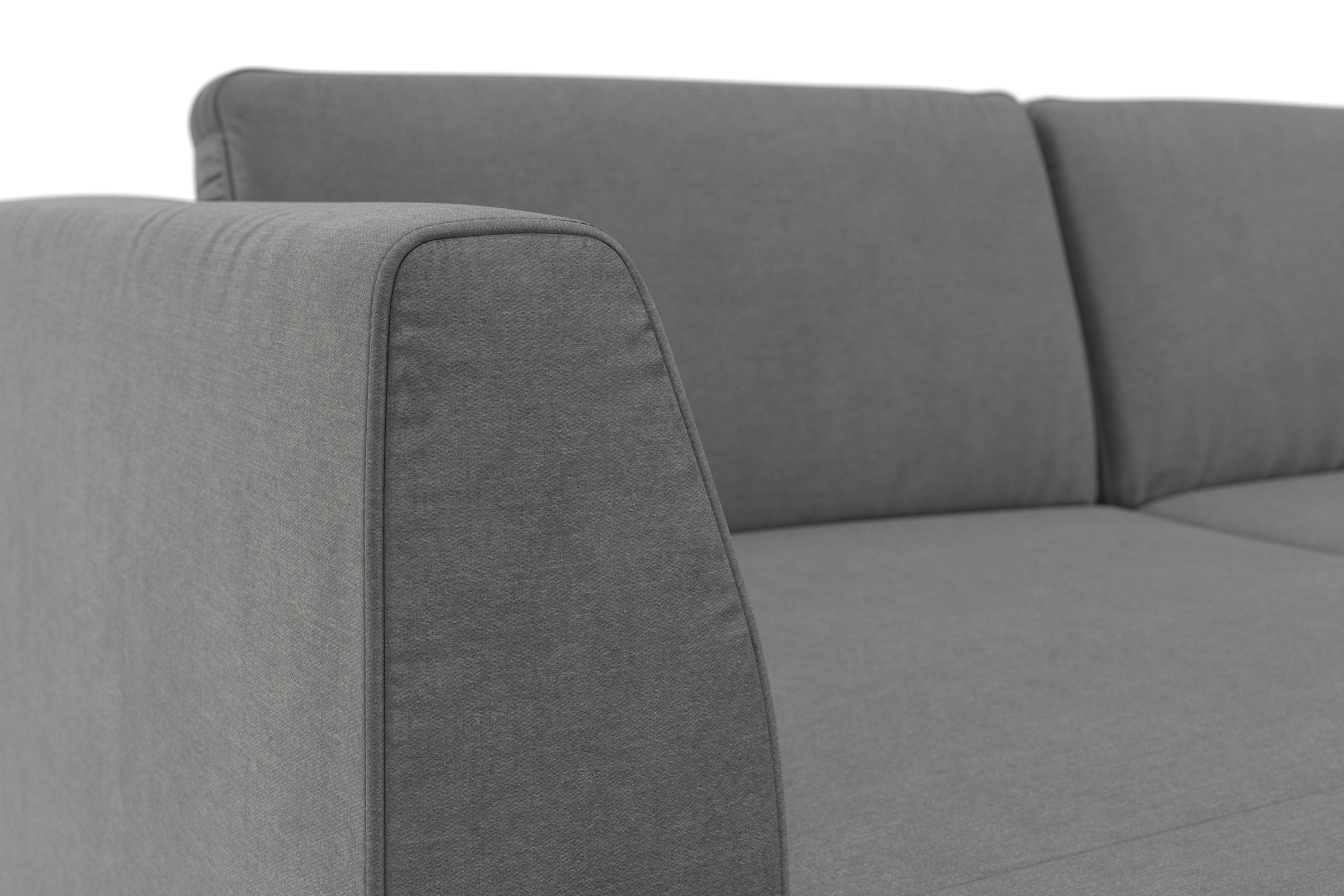 sit&more Wohnlandschaft »Olsen U-Form«, inklusive Sitztiefenverstellung, wahlweise mit Bettfunktion, 15cm hoch