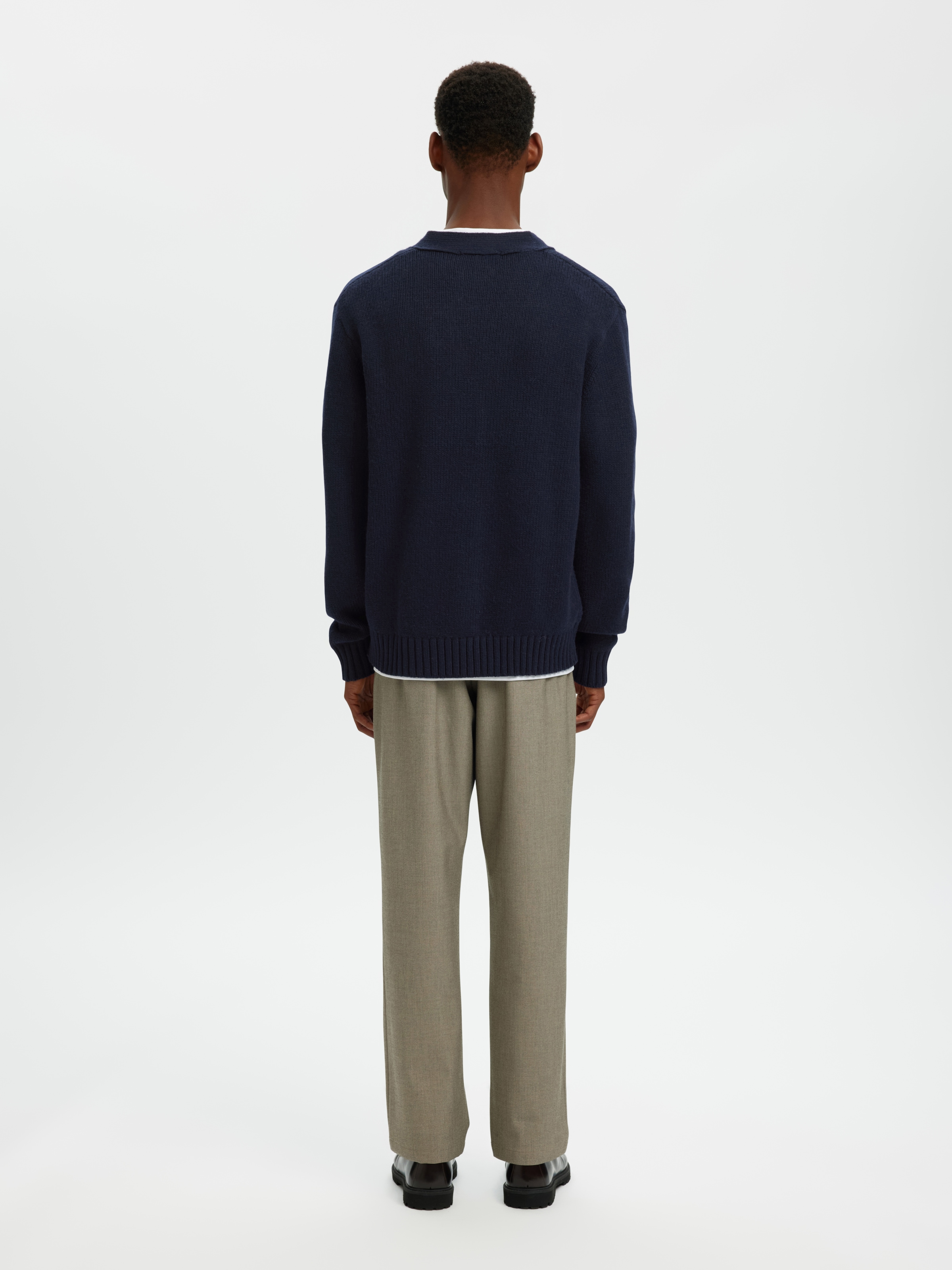 SELECTED Veste en tricot »SLMCODY LS KNIT CARDIGAN NOOS« Mélange de laine, coupe régulière