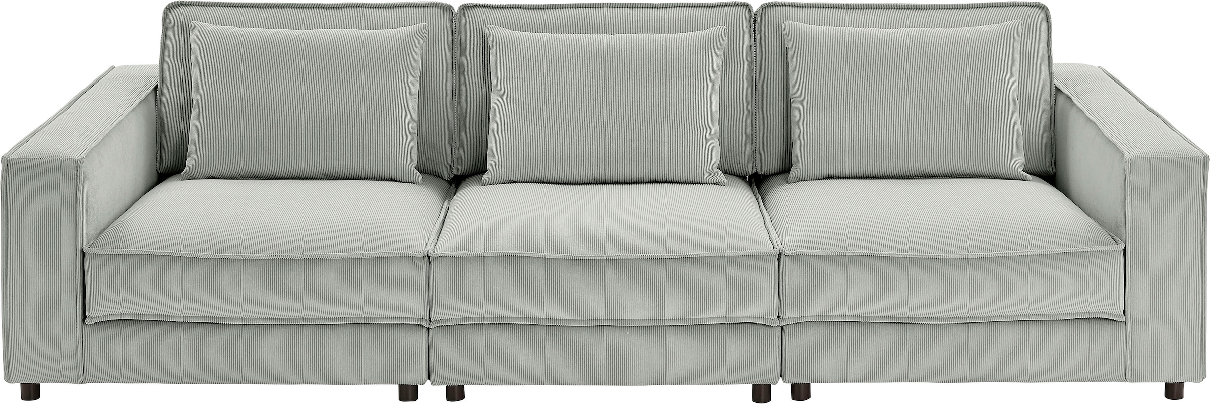 ATLANTIC home collection 3-Sitzer »Valan«, XXL-Sitzfläche, mit Cord-Bezug, frei stellbar, mit Wellenunterfederung