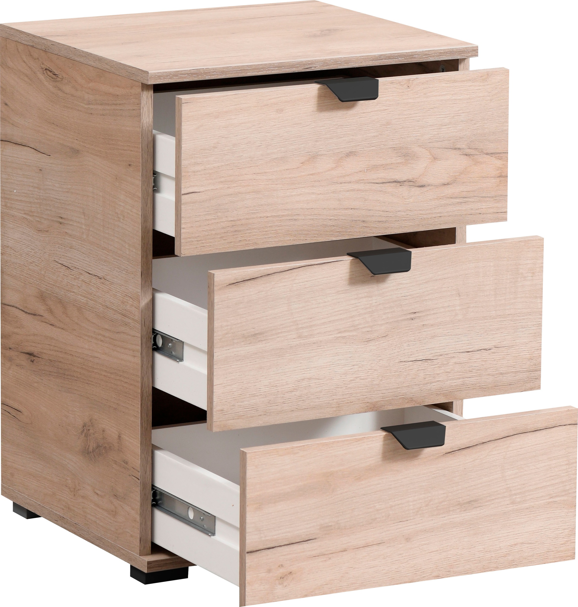 INOSIGN Nachtkommode »Duero«, mit 3 Schubkästen, Breite 45 cm