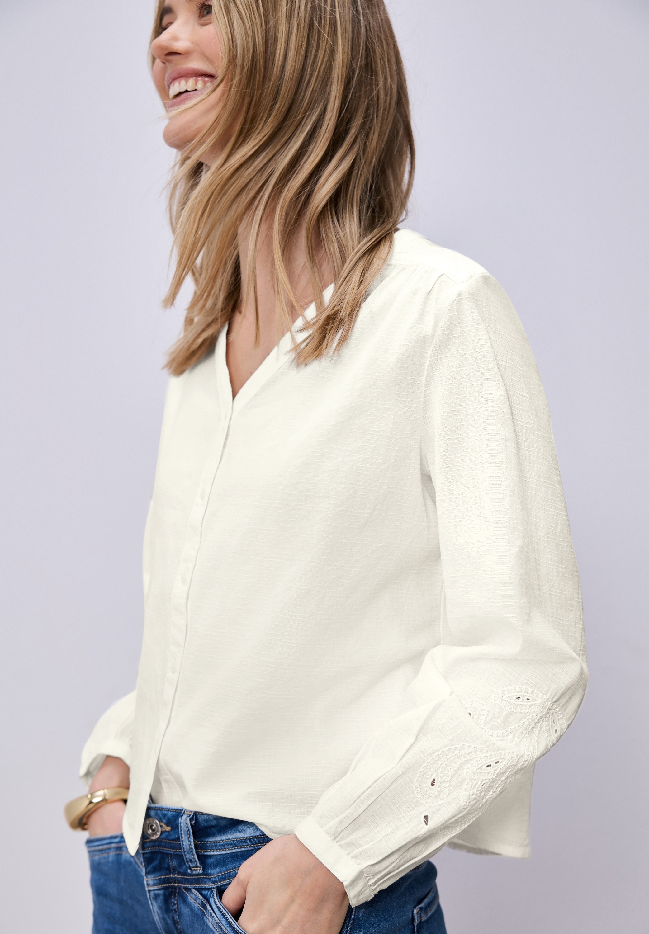 STREET ONE Blouse à manches longues avec poignets