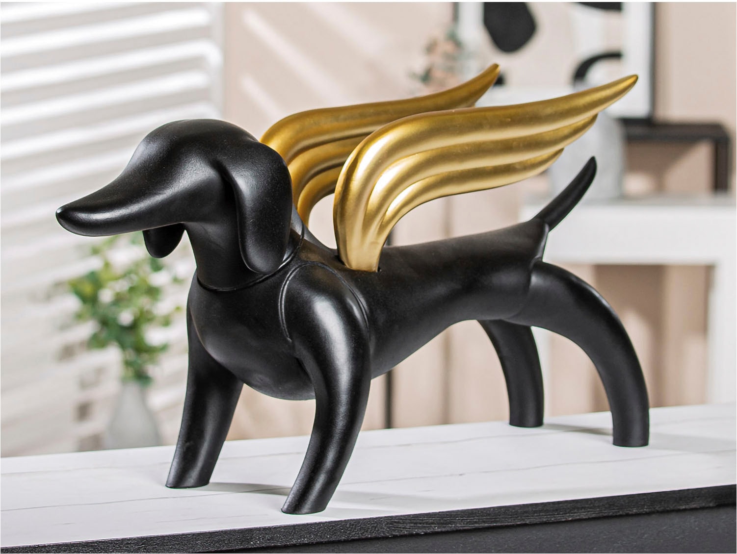 Image of Casablanca by Gilde Tierfigur "Dackelhund "Flying Dachshund""
