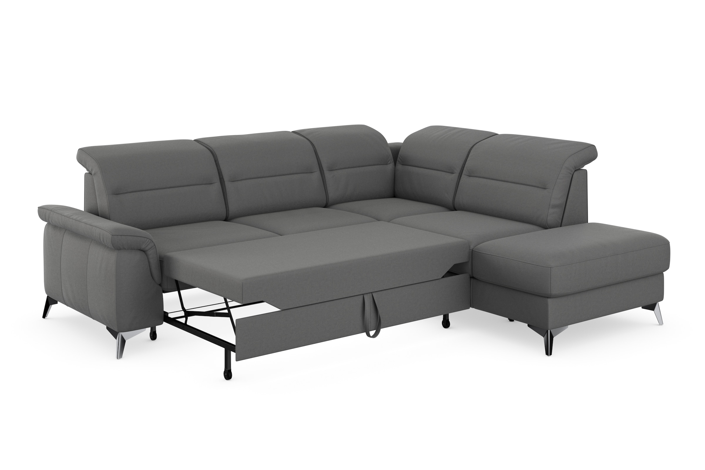sit&more Ecksofa »Sinatra L-Form«, mit Ottomane, optional mit Kopfteilverstellung und Armteilfunktion