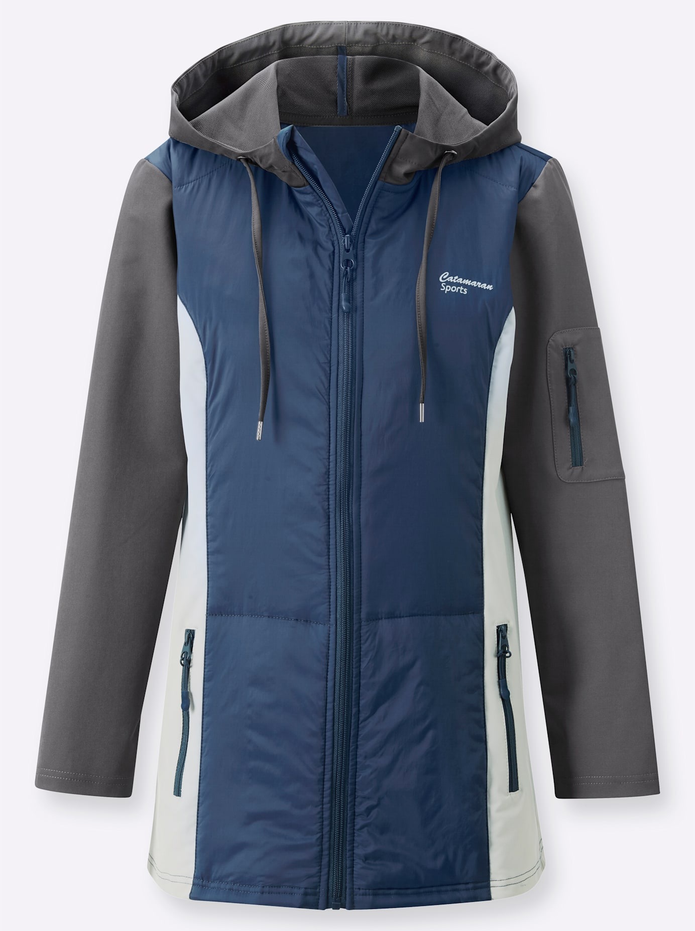 Catamaran Steppjacke, mit Kapuze