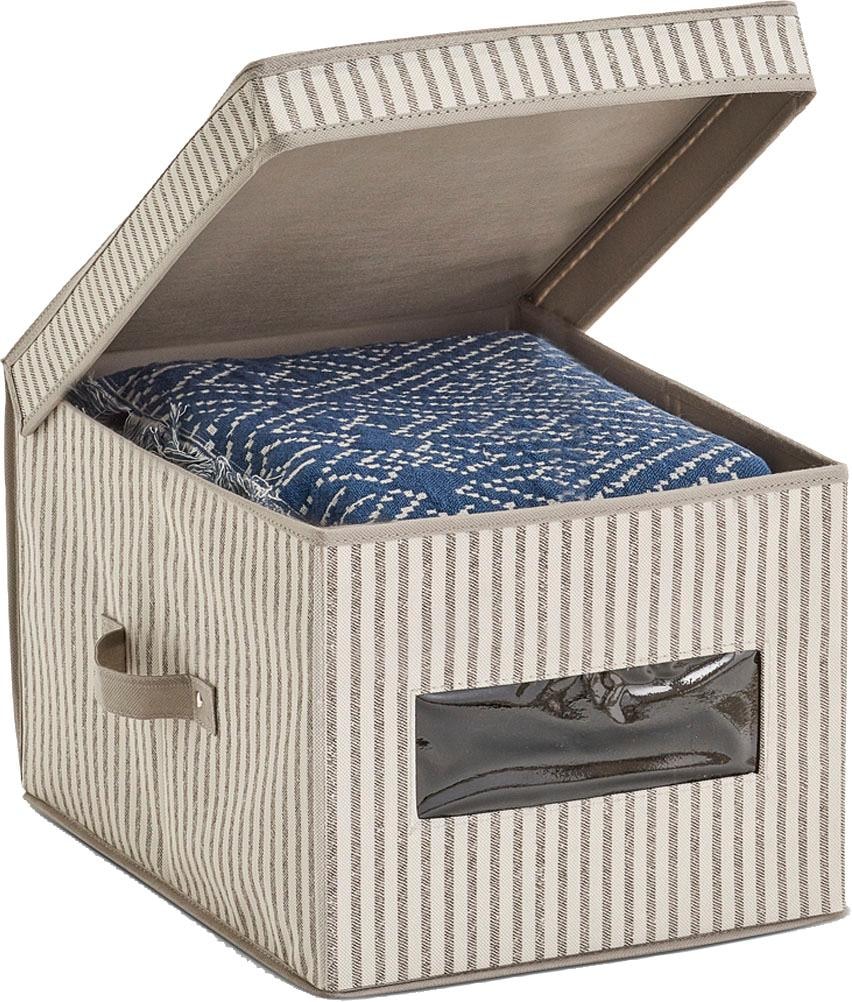 Zeller Present Aufbewahrungsbox »Stripes«, Vlies, beige