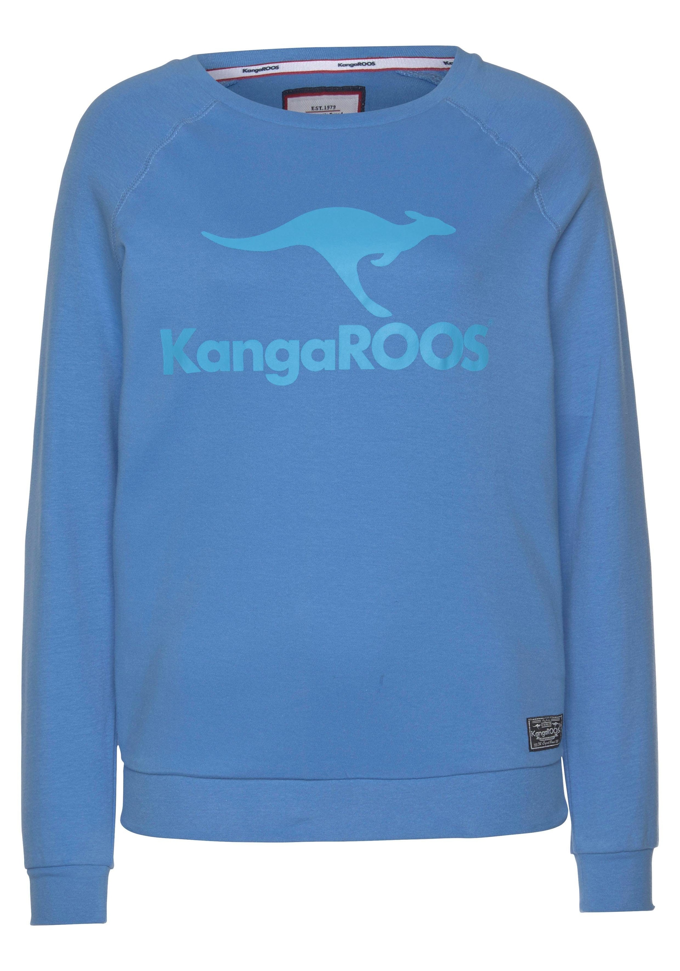 KangaROOS Sweater, mit grossem Label-Print vorne